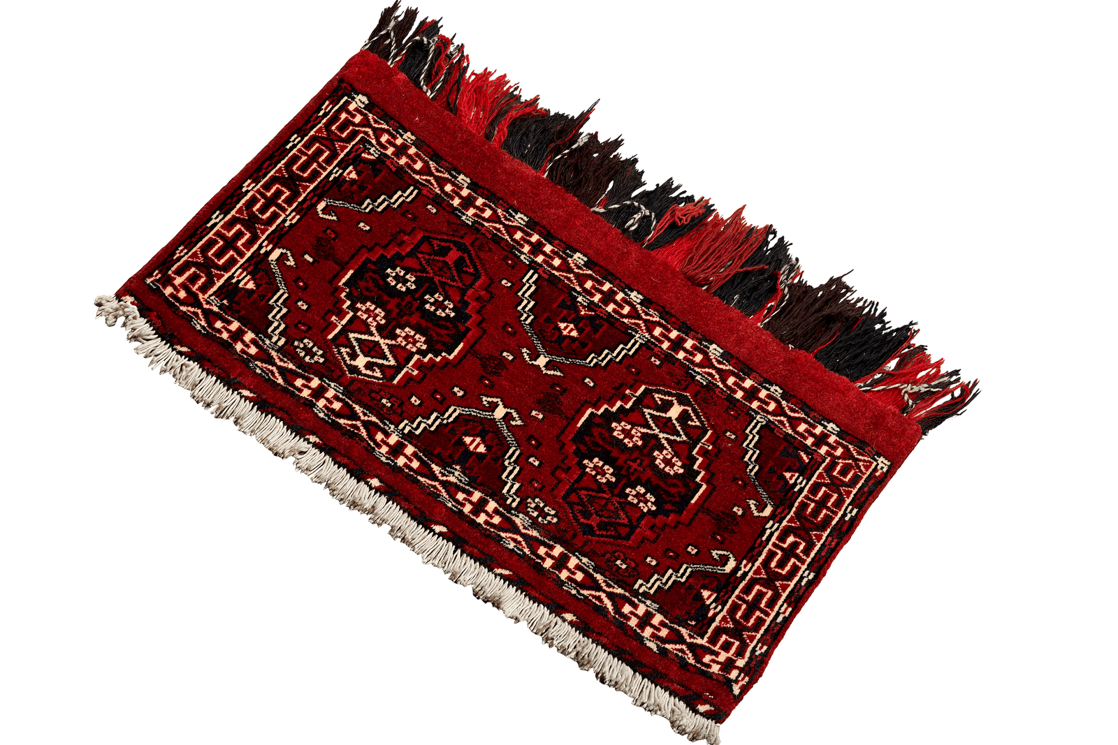 Turkman — Hand-knotted, 90x35 cm, Red, 100% Virgin Wool | View 5