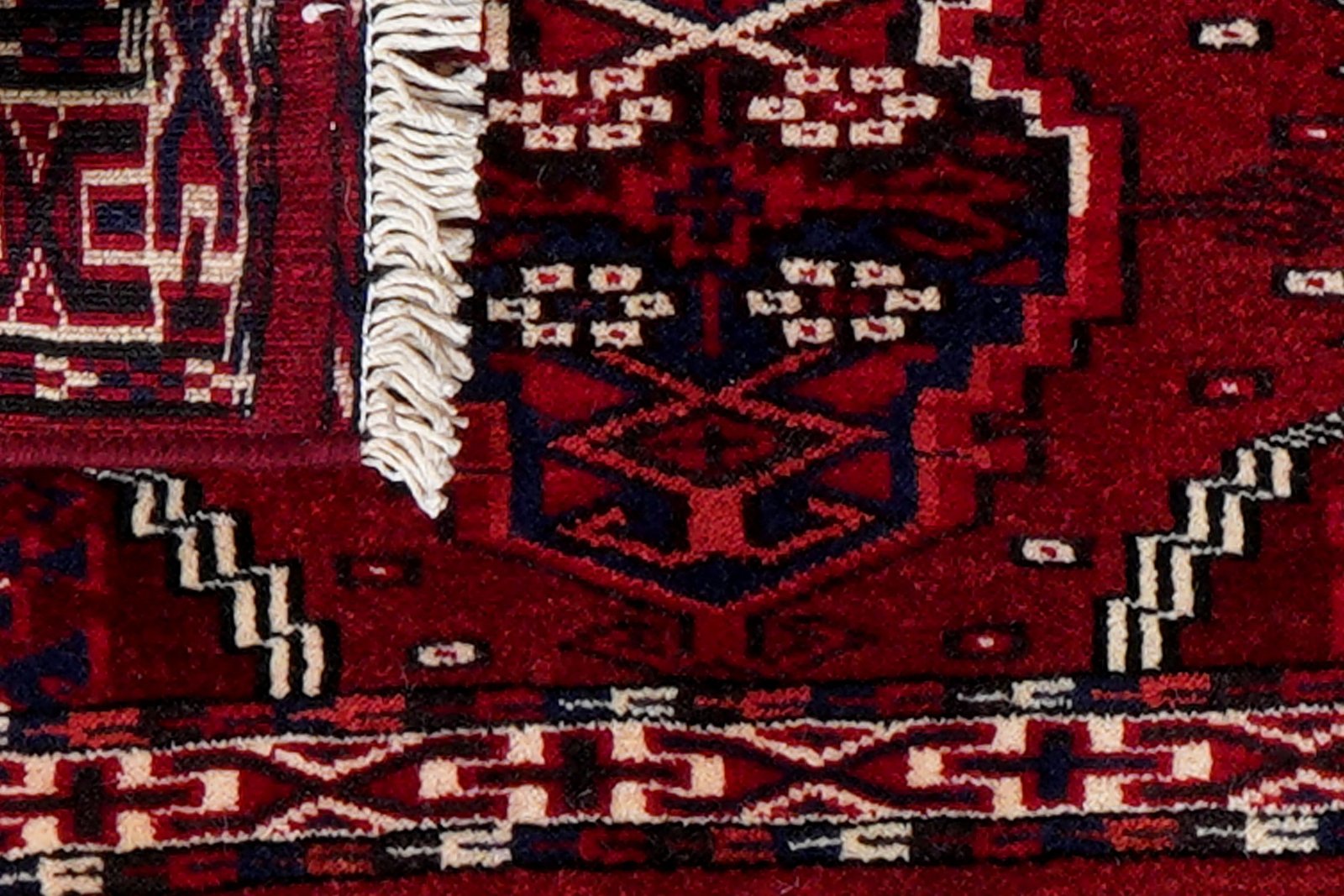 Turkman — Hand-knotted, 90x35 cm, Red, 100% Virgin Wool | View 7