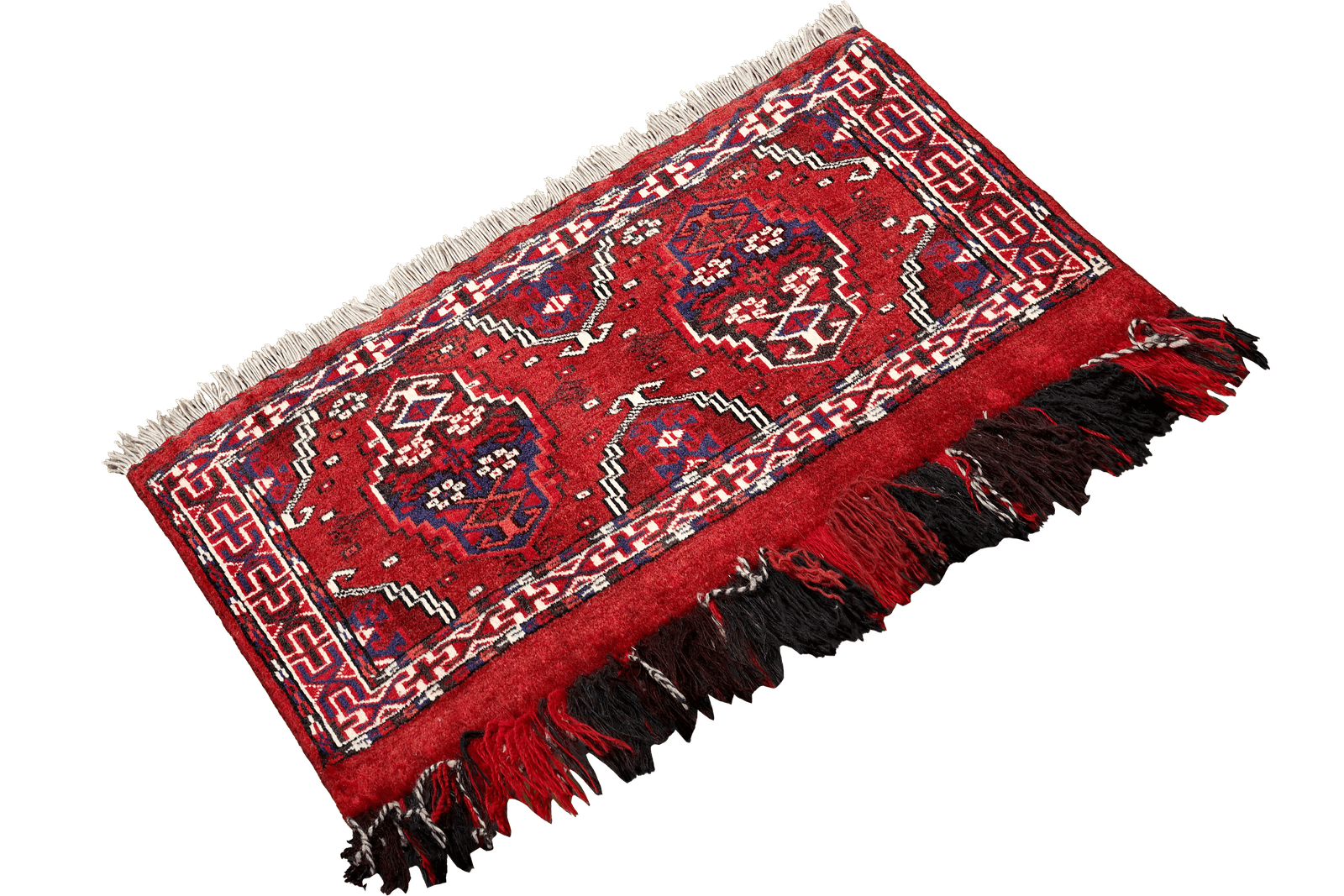 Turkman — Hand-knotted, 88x36 cm, Red, 100% Virgin Wool | View 4