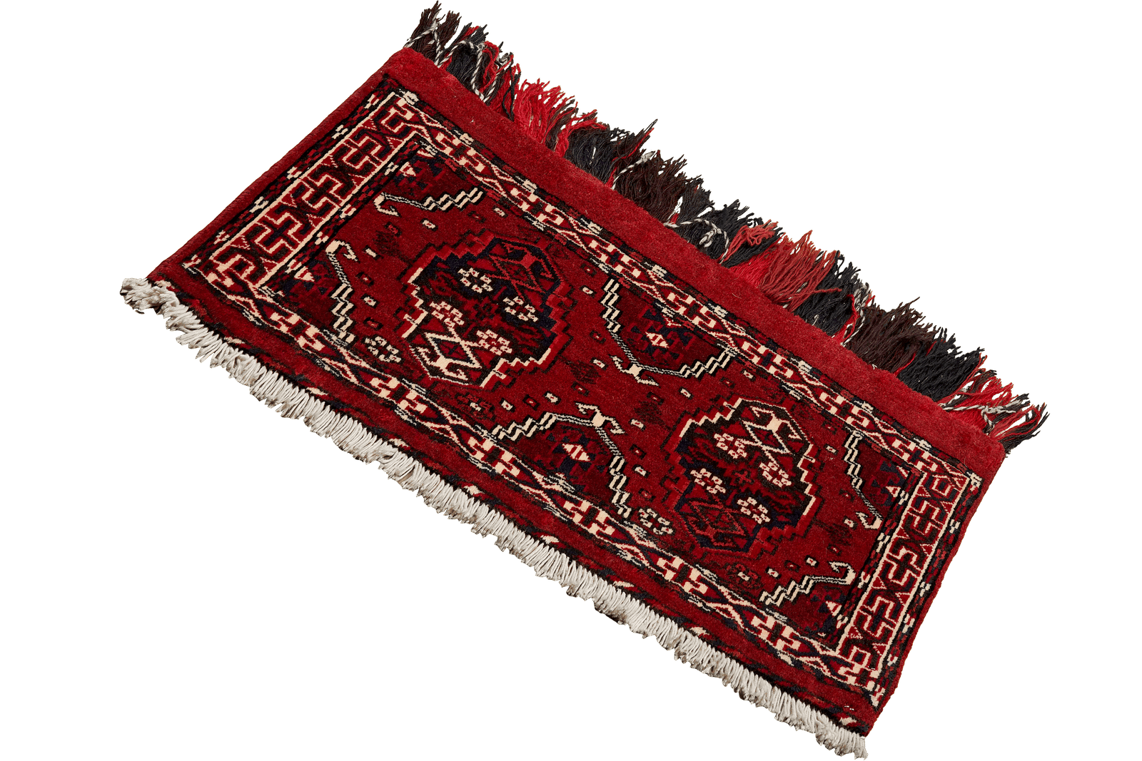 Turkman — Hand-knotted, 88x36 cm, Red, 100% Virgin Wool | View 5