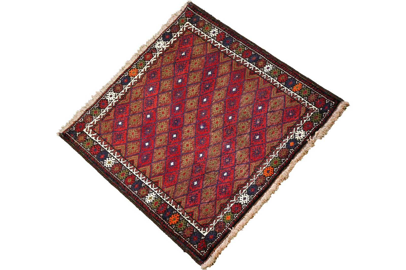 Gashgai — Hand-knotted, 90x85 cm, Multicolor, 100% Virgin Wool | View 4