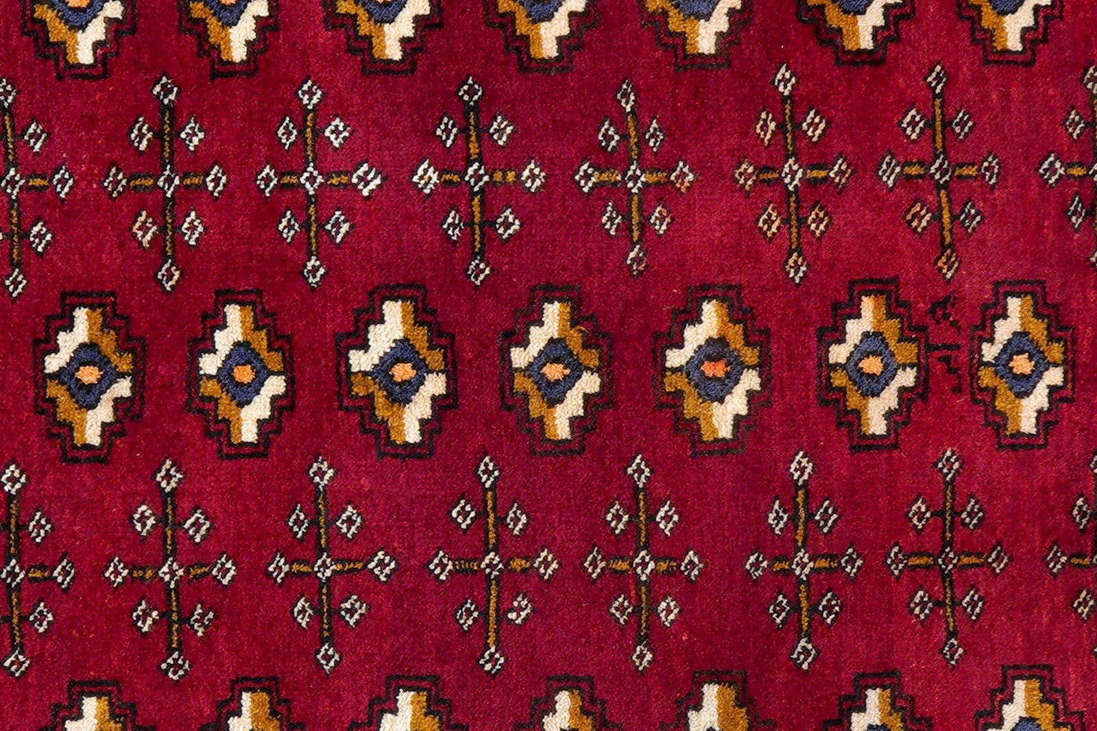 Belutch — Hand-knotted, 99x199 cm, Red, 100% Virgin Wool | View 6