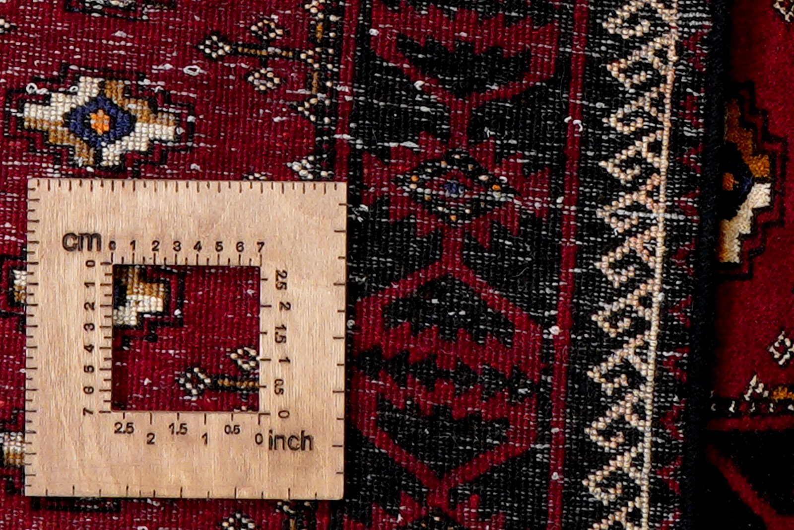 Belutch — Hand-knotted, 99x199 cm, Red, 100% Virgin Wool | View 8