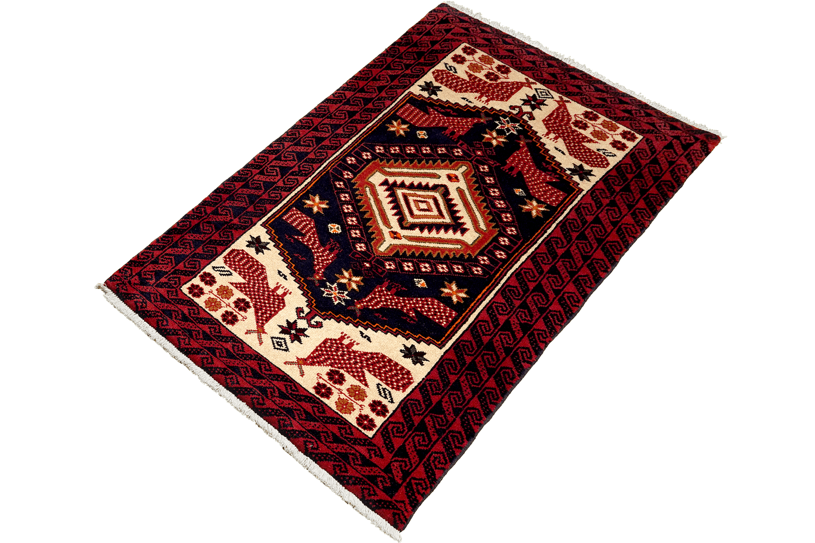 Belutch — Hand-knotted, 91x194 cm, Blue, 100% Virgin Wool | View 5