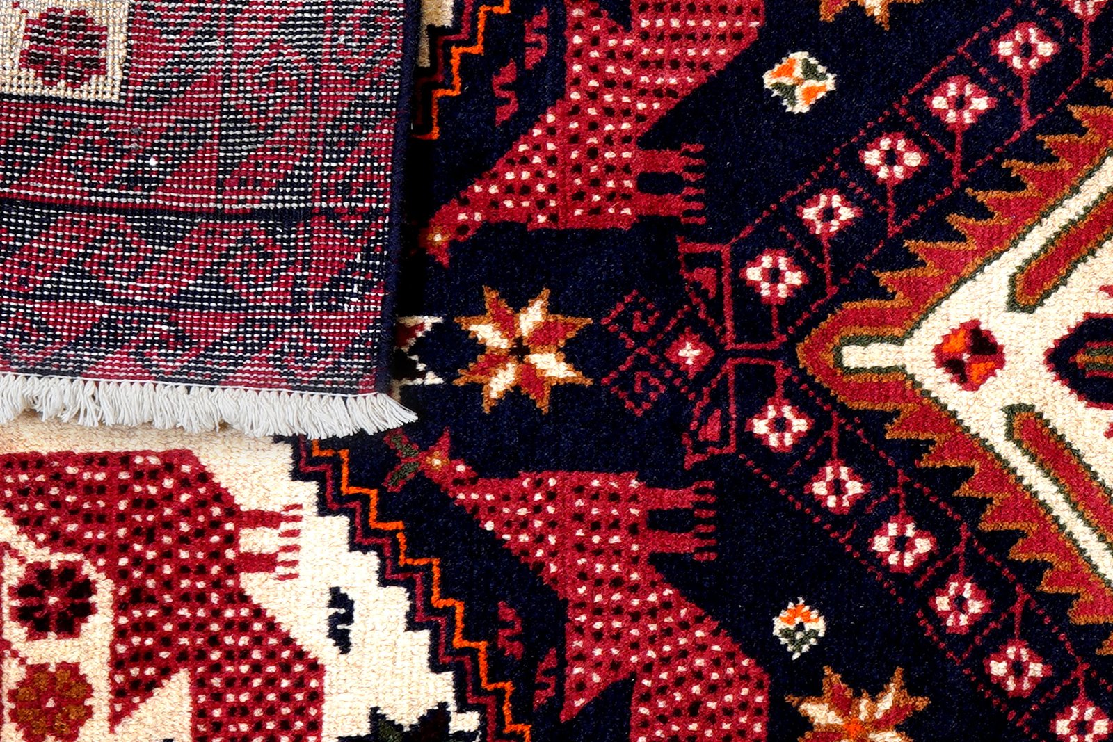 Belutch — Hand-knotted, 91x194 cm, Blue, 100% Virgin Wool | View 7