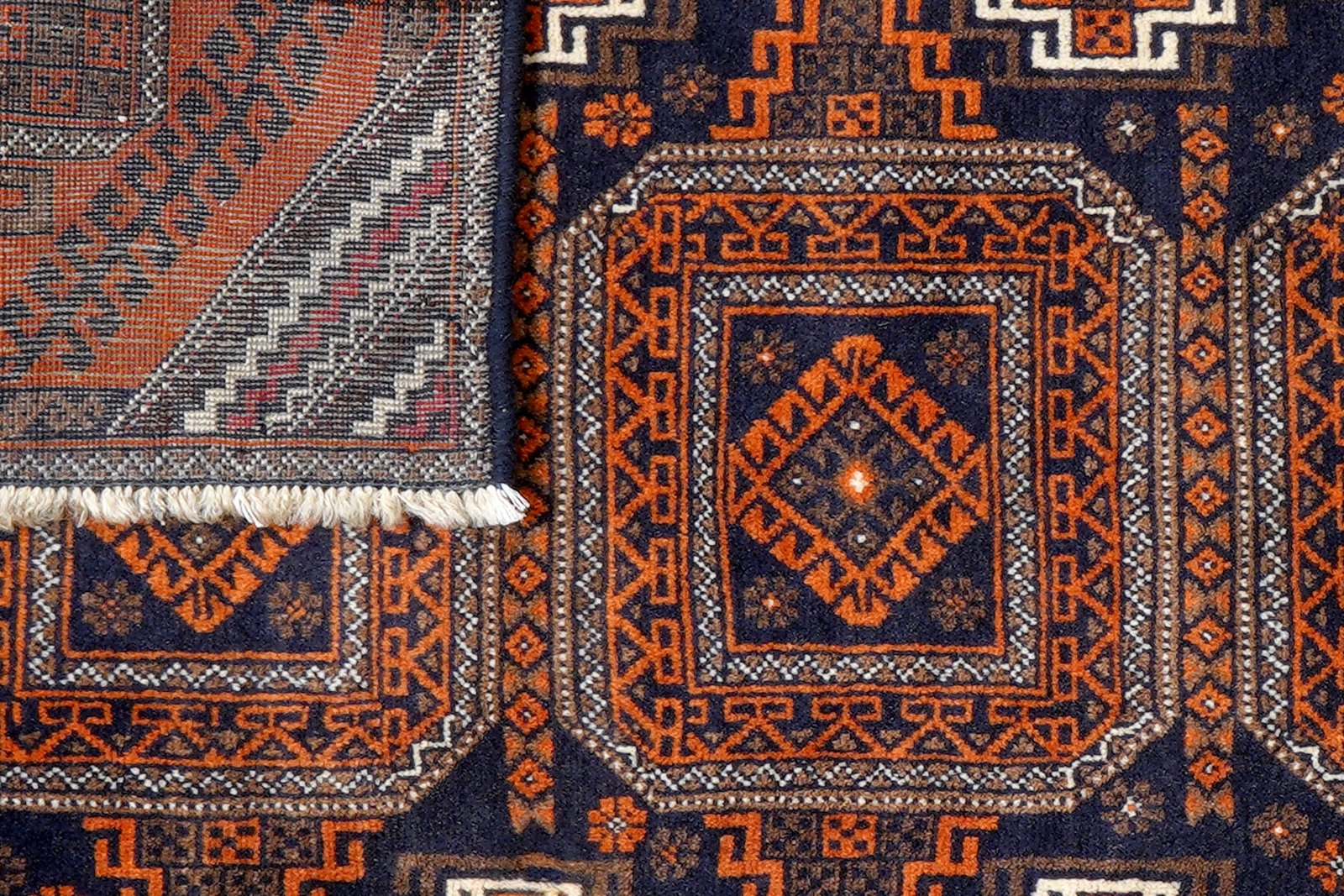 Belutch — Hand-knotted, 90x153 cm, Black, 100% Virgin Wool | View 7