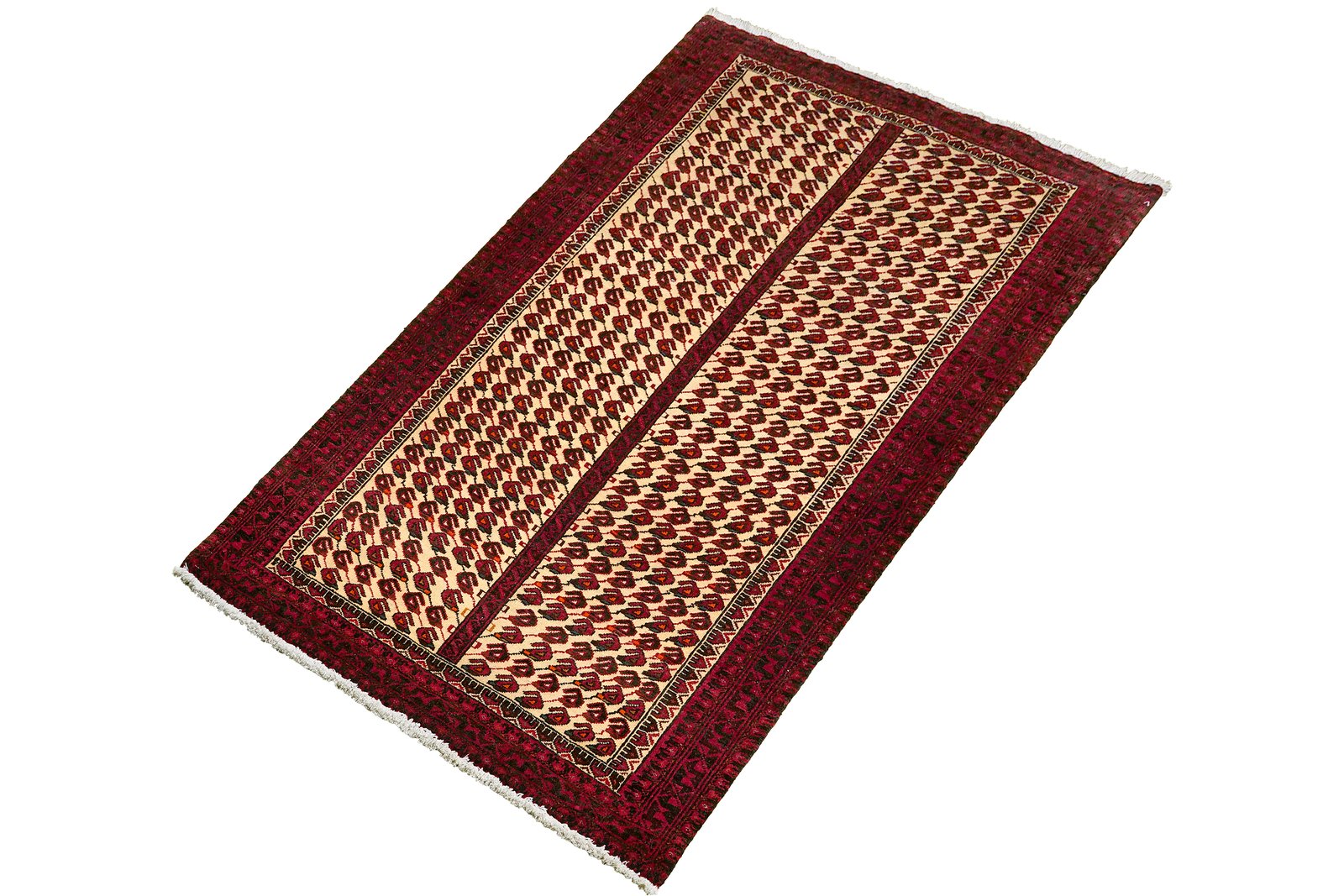 Belutch — Hand-knotted, 103x192 cm, Beige, 100% Virgin Wool | View 5