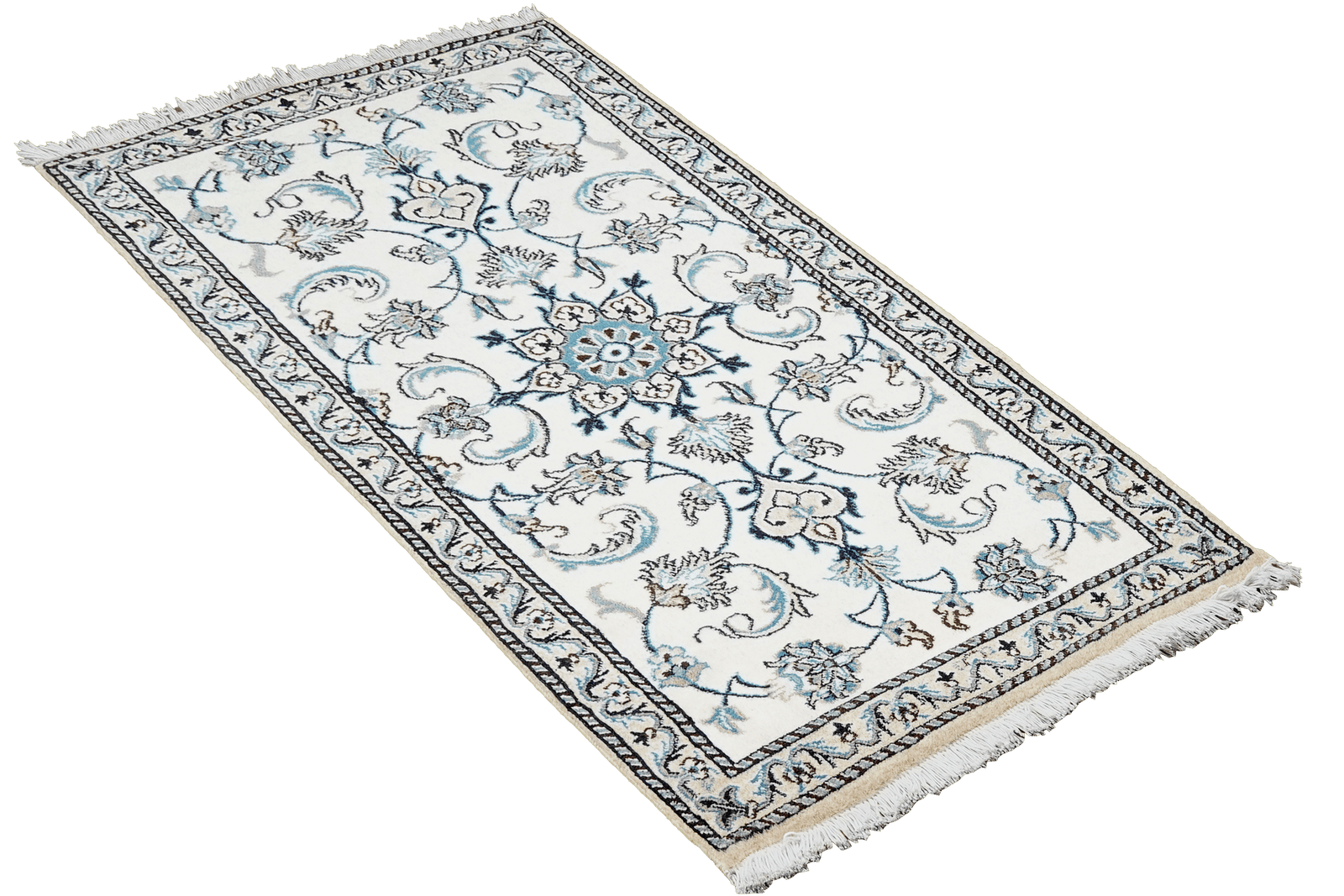 Nain 12La — Hand-knotted, 71x136 cm, Beige, 100% Virgin Wool | View 4