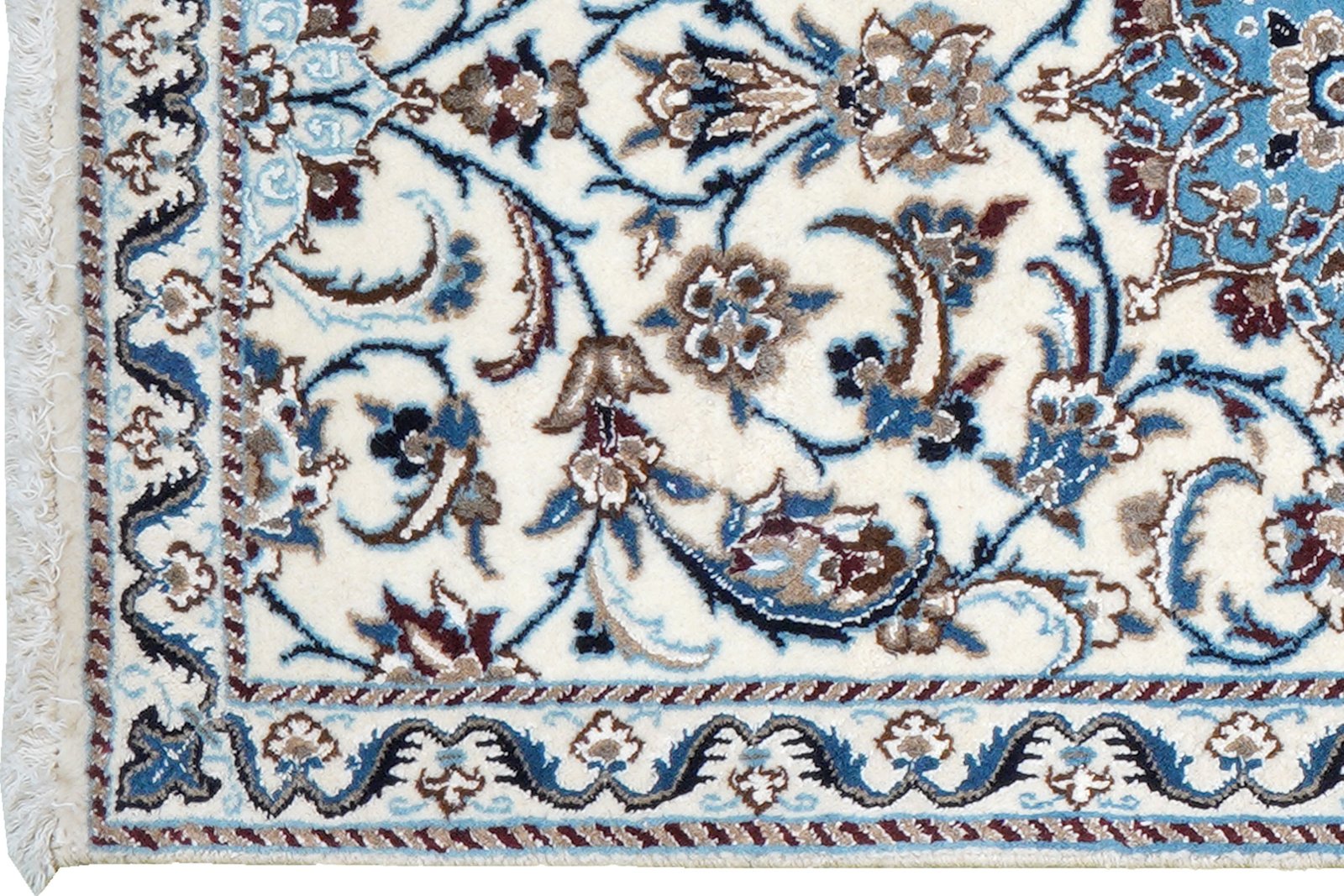 Nain 12La — Hand-knotted, 65x204 cm, Beige, 100% Virgin Wool | View 3