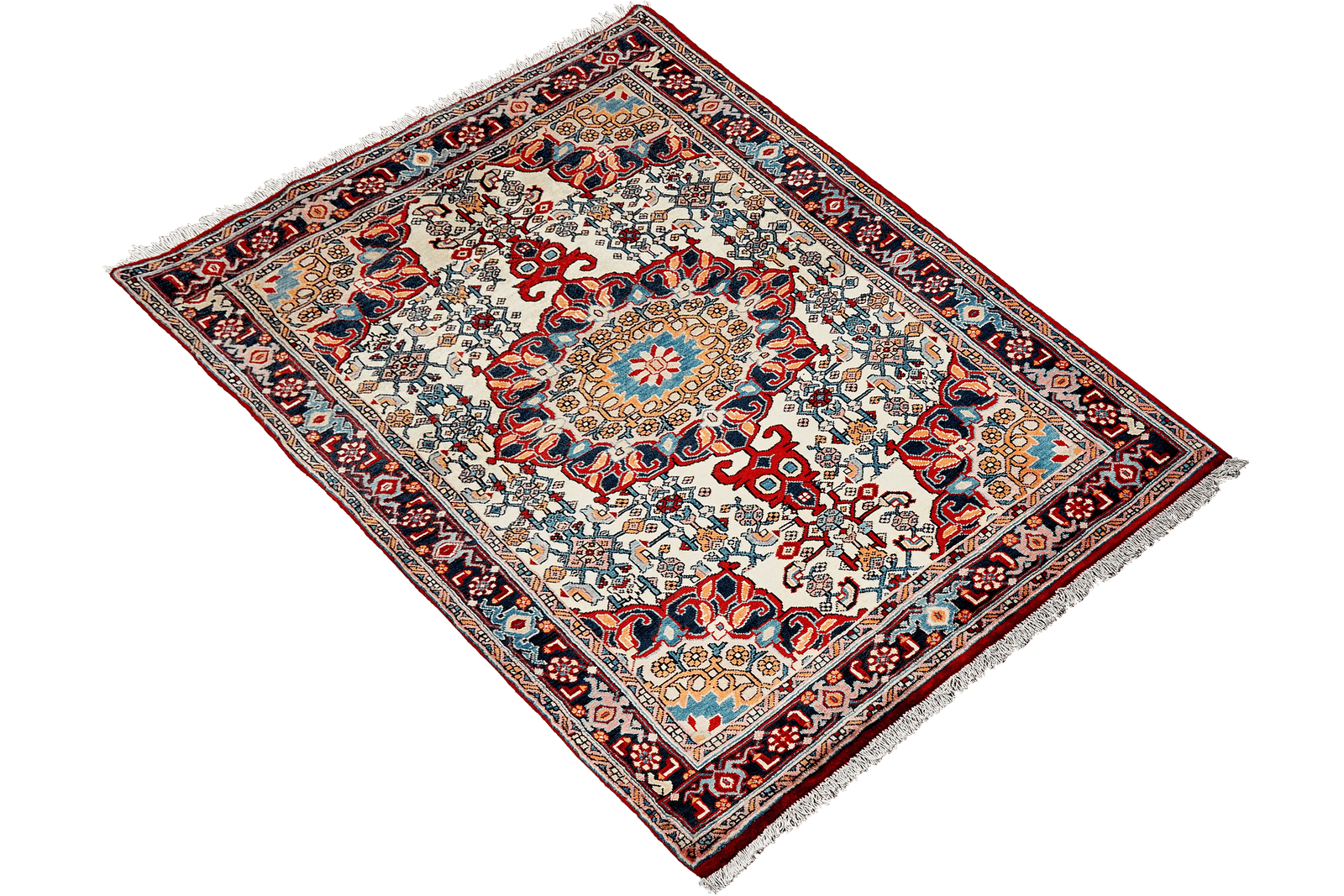 Bidjar Zandjan — Hand-knotted, 106x158 cm, Beige, 100% Virgin Wool | View 4