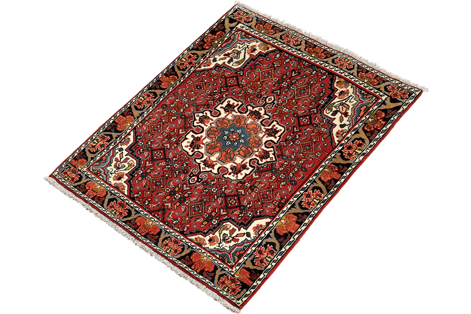 Bidjar Zandjan — Hand-knotted, 102x146 cm, Red, 100% Virgin Wool | View 5