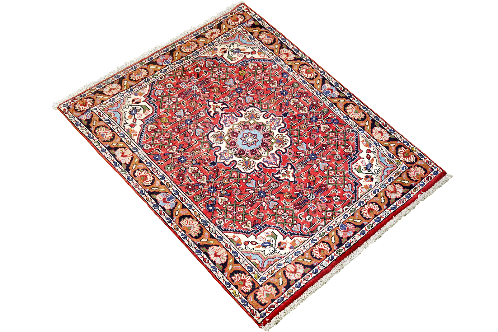 Bidjar Zandjan — Hand-knotted, 103x150 cm, Red, 100% Virgin Wool | View 4