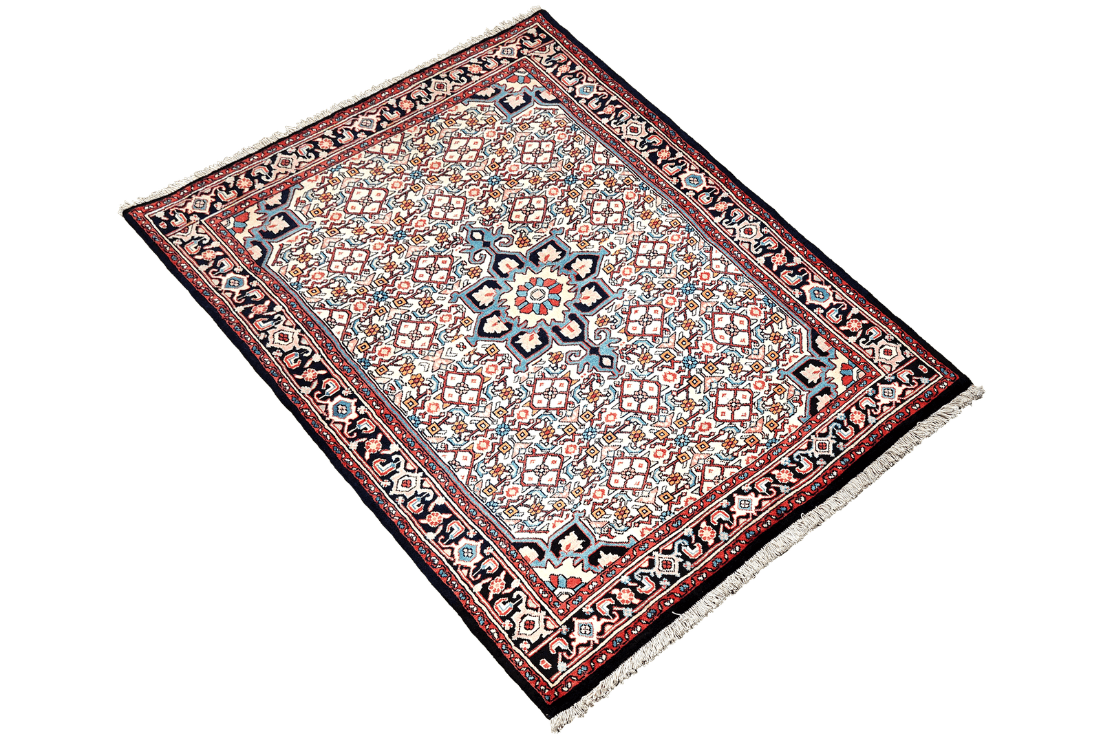 Bidjar Zandjan — Hand-knotted, 100x150 cm, Beige, 100% Virgin Wool | View 4