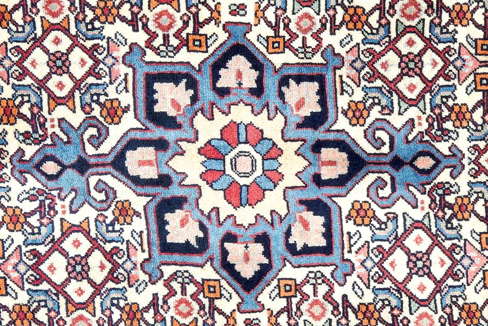 Bidjar Zandjan — Hand-knotted, 100x150 cm, Beige, 100% Virgin Wool | View 6