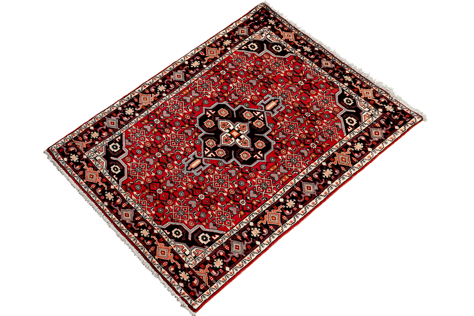 Bidjar Zandjan — Hand-knotted, 103x168 cm, Red, 100% Virgin Wool | View 5