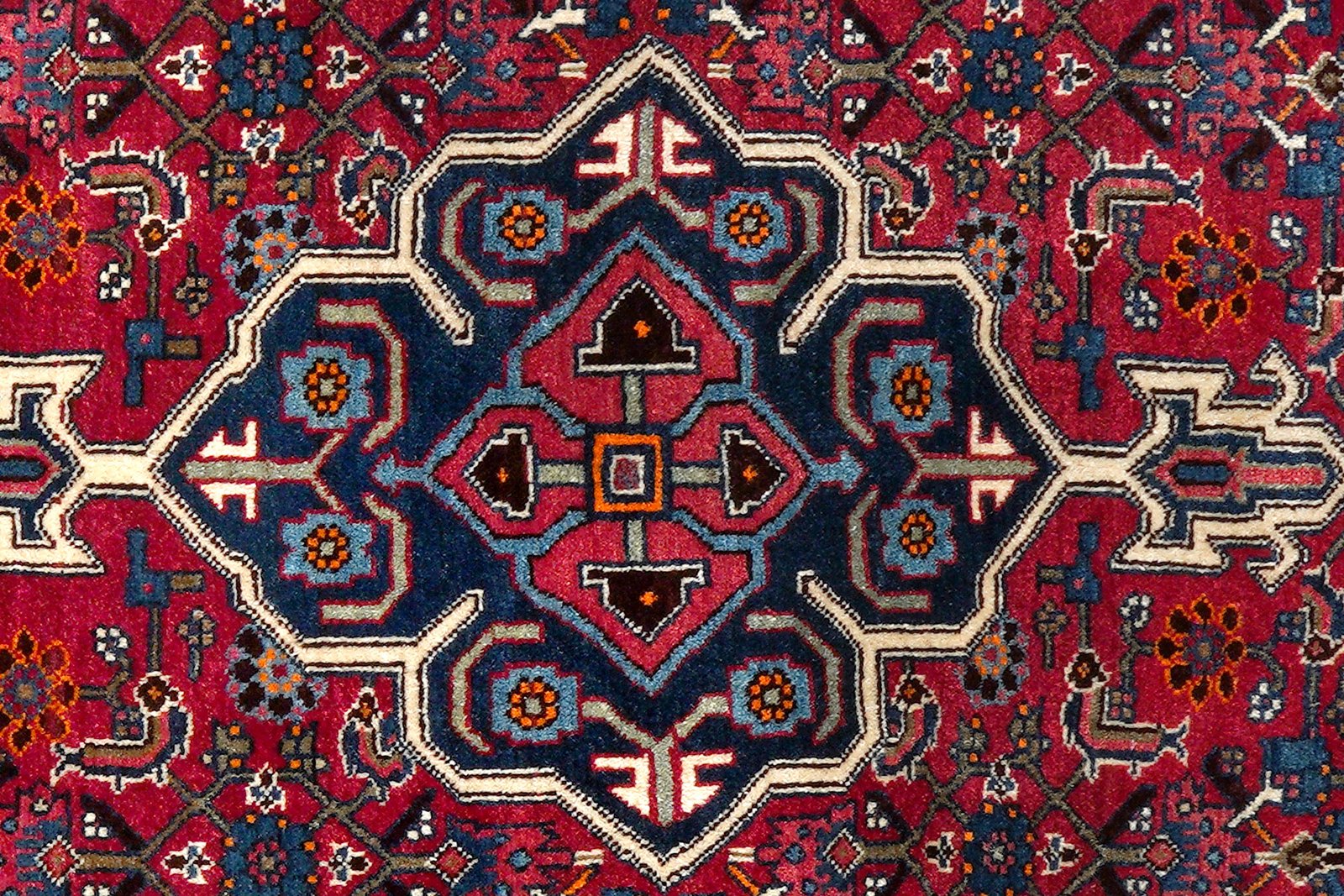 Bidjar Zandjan — Hand-knotted, 106x156 cm, Red, 100% Virgin Wool | View 6