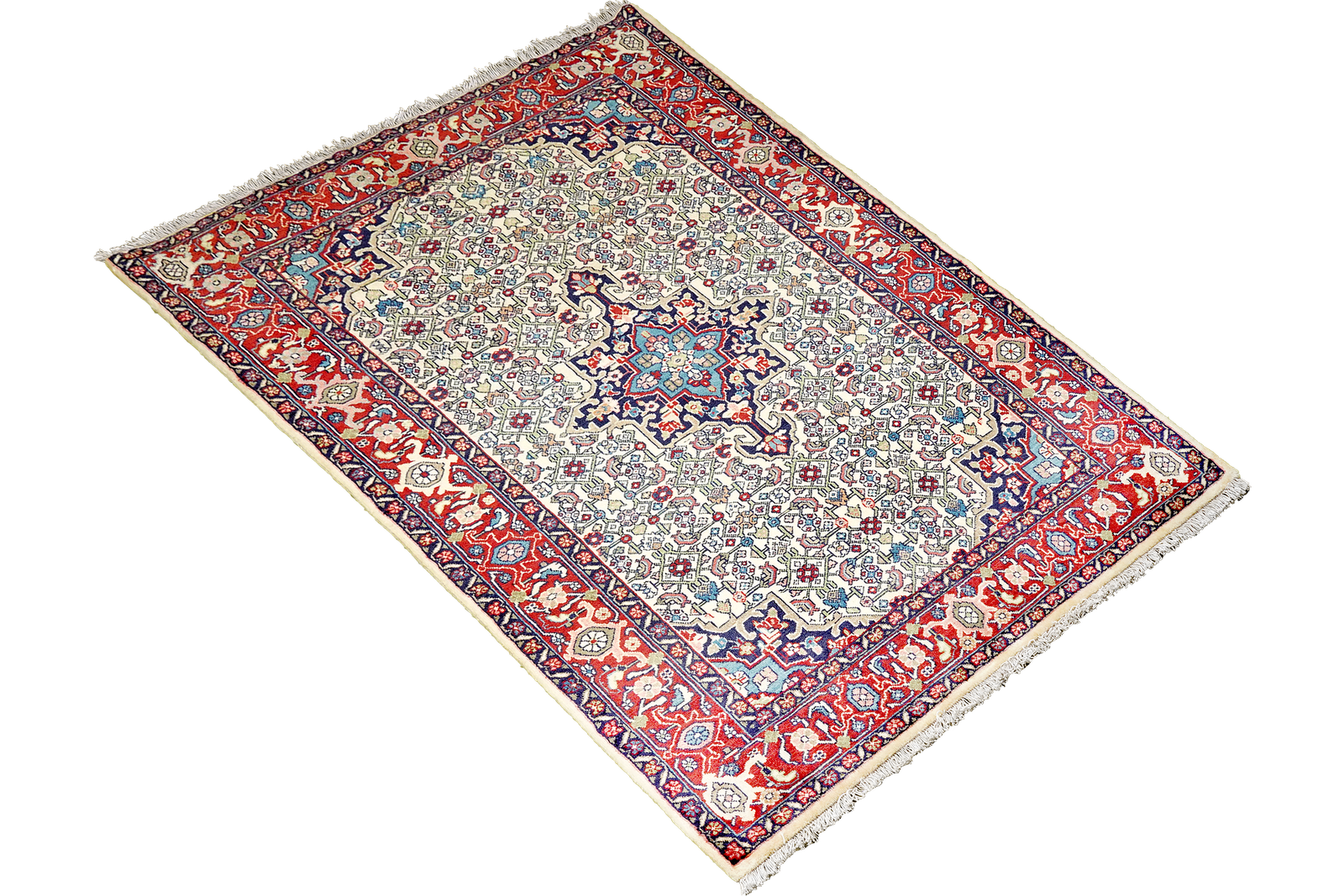 Bidjar Zandjan — Hand-knotted, 101x171 cm, Beige, 100% Virgin Wool | View 4