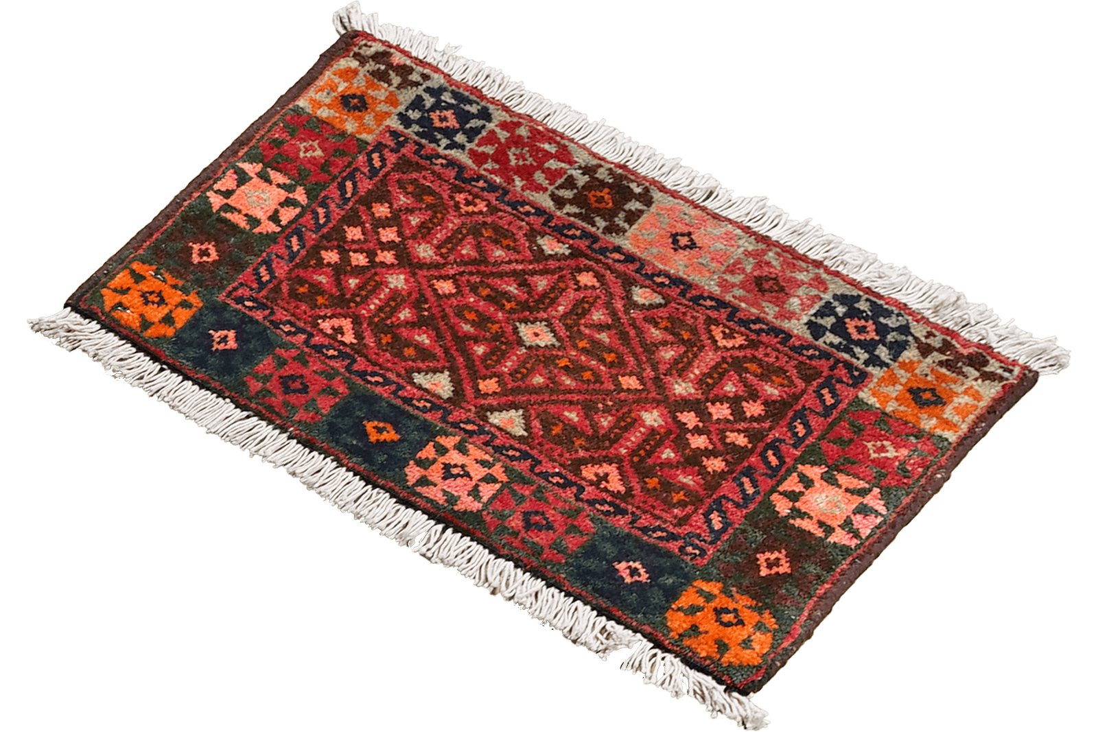 Gashgai — Hand-knotted, 51x32 cm, Multicolor, 100% Virgin Wool | View 5