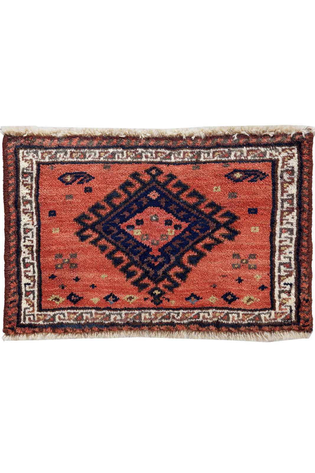 Afshar — Hand-knotted, 45x30 cm, Red, 100% Virgin Wool | Main view