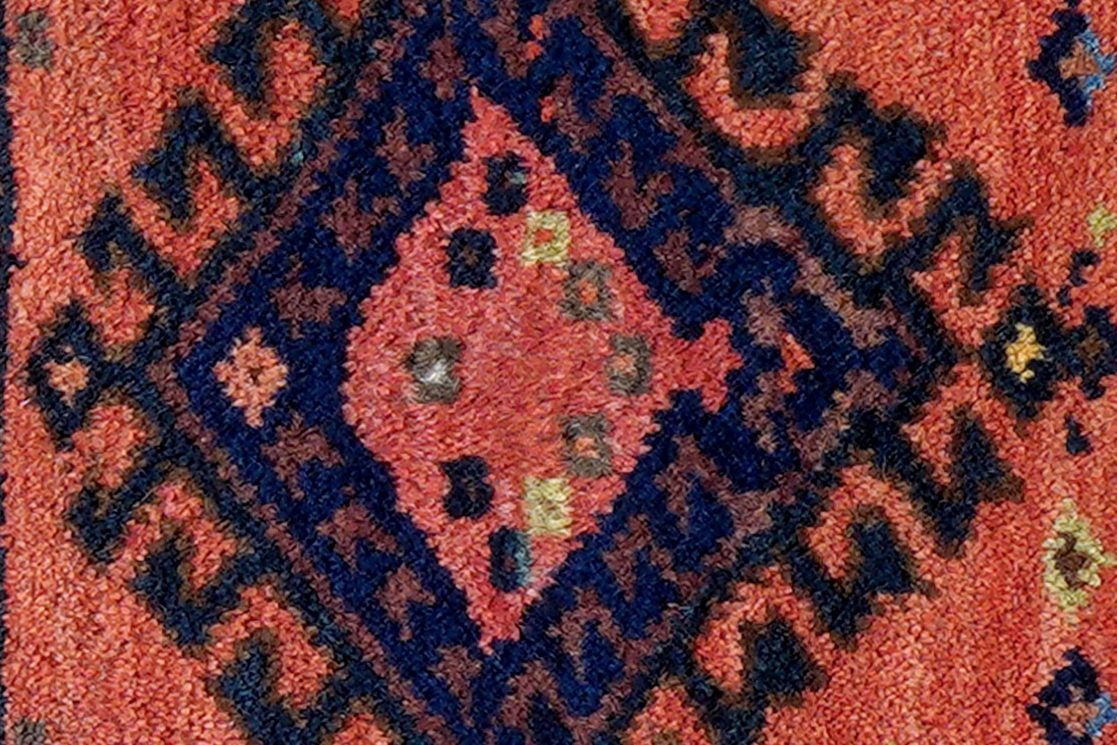 Afshar — Hand-knotted, 45x30 cm, Red, 100% Virgin Wool | View 6