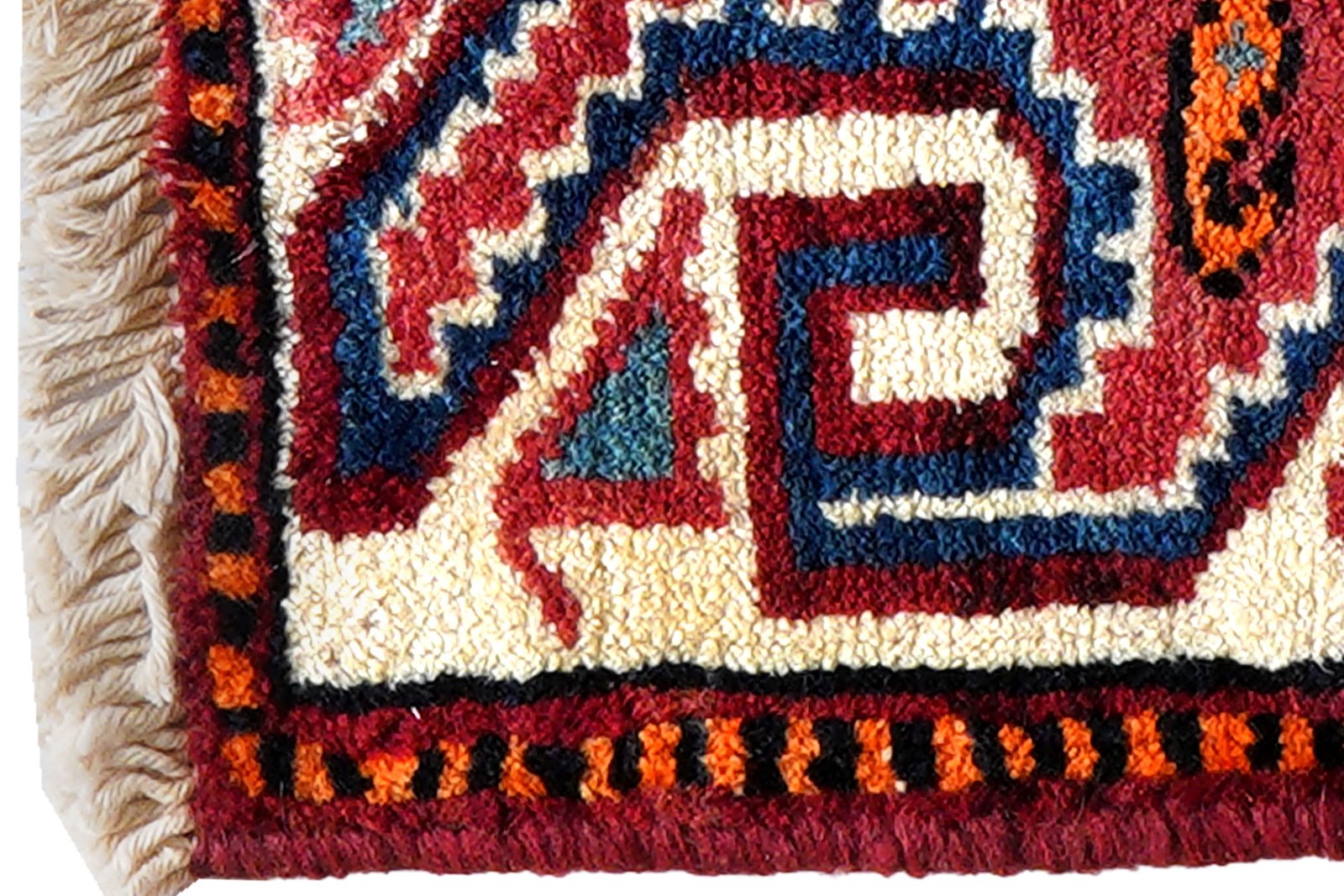 Afshar — Hand-knotted, 40x33 cm, Multicolor, 100% Virgin Wool | View 3