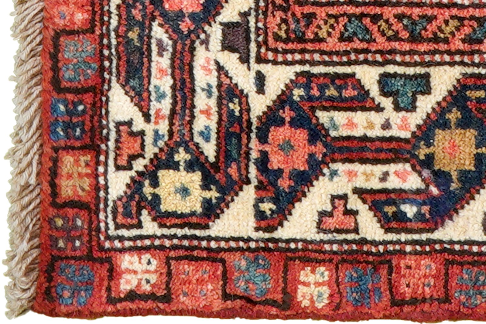 Shahsavan — Hand-knotted, 109x55 cm, Blue, 100% Virgin Wool | View 3