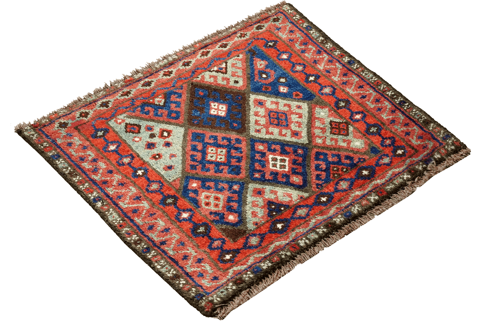Gashgai — Hand-knotted, 66x62 cm, Multicolor, 100% Virgin Wool | View 4