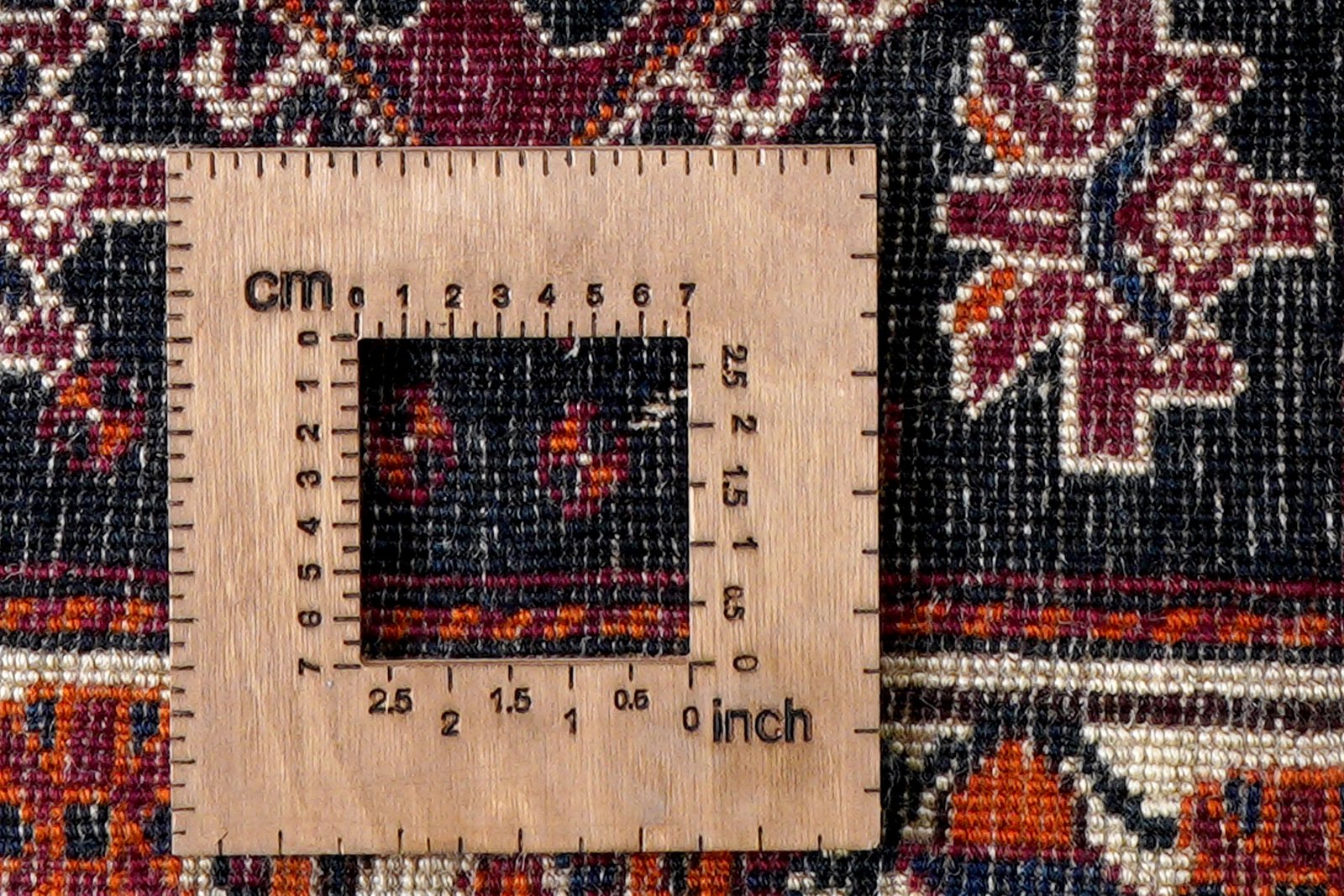 Gashgai — Hand-knotted, 70x52 cm, Blue, 100% Virgin Wool | View 8