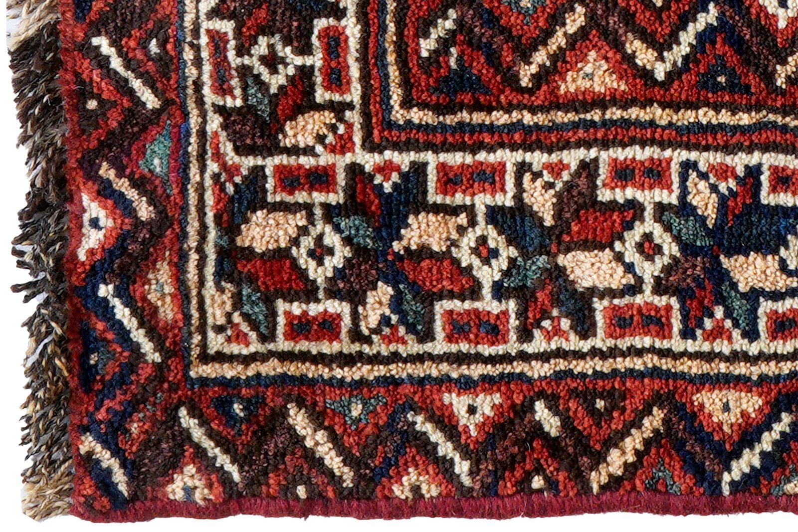 Gashgai — Hand-knotted, 63x60 cm, Blue, 100% Virgin Wool | View 3