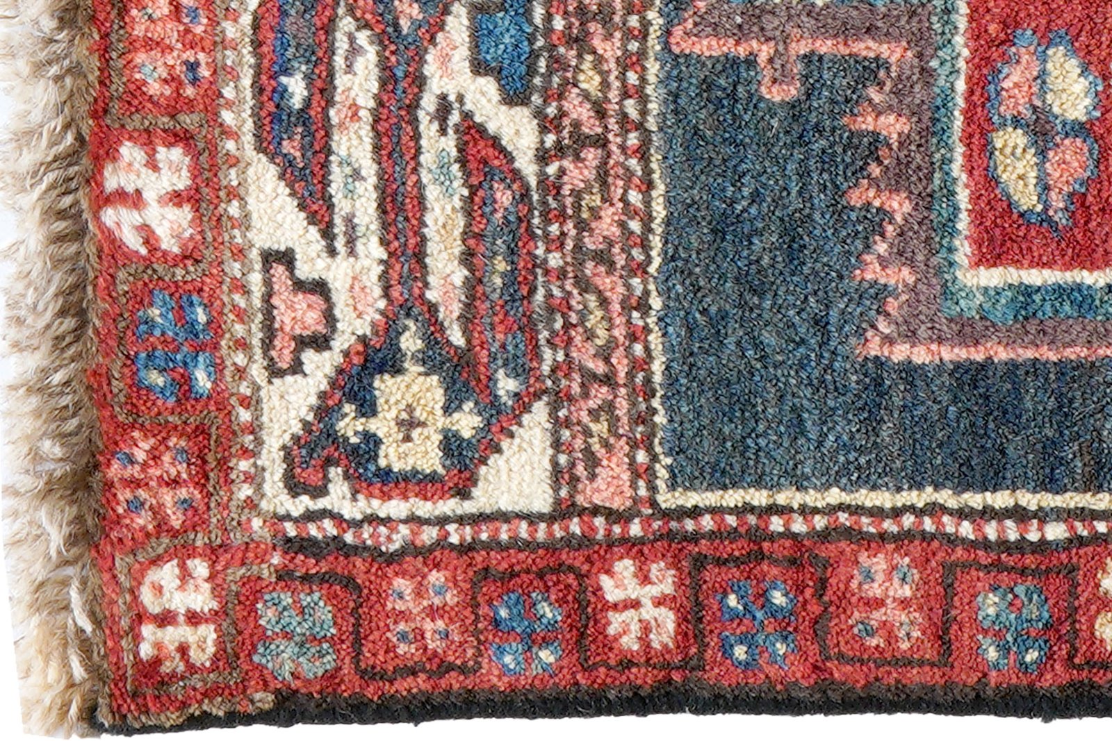 Shahsavan — Hand-knotted, 52x56 cm, Blue, 100% Virgin Wool | View 3