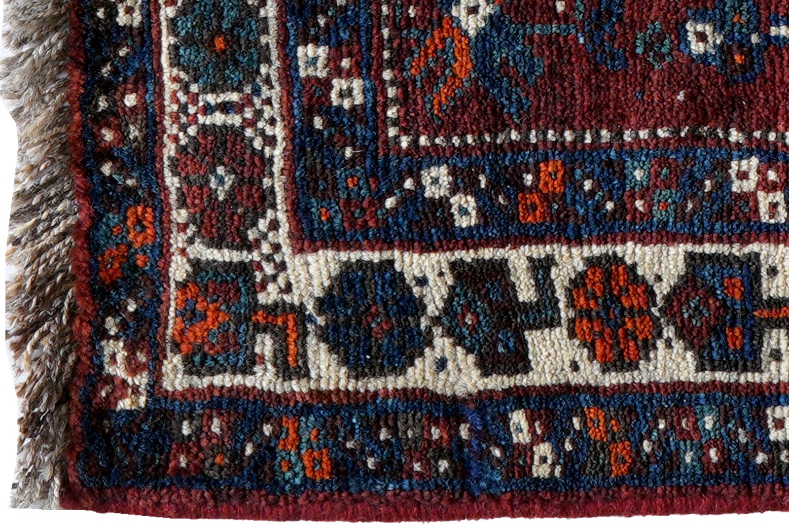 Gashgai — Hand-knotted, 63x57 cm, Red, 100% Virgin Wool | View 3