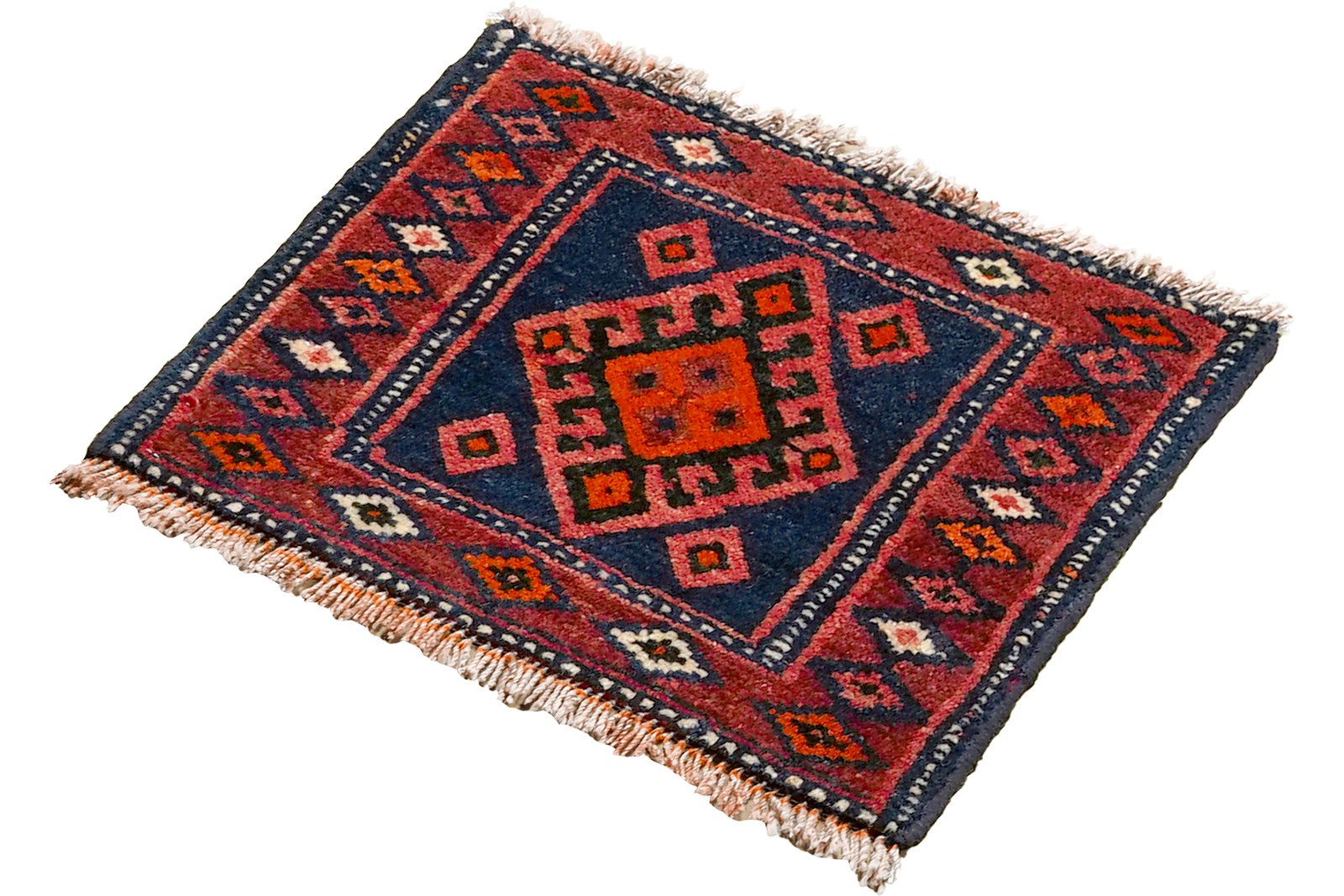 Gashgai — Hand-knotted, 52x45 cm, Blue, 100% Virgin Wool | View 5