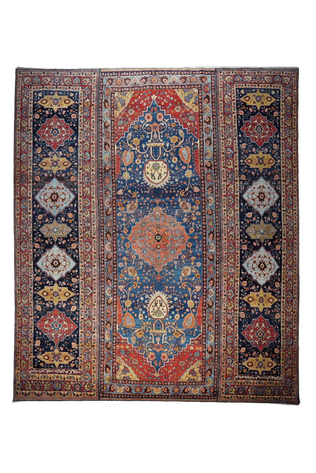 Tabriz — Hand-knotted, 351x410 cm, Multicolor, 100% Virgin Wool | Main view