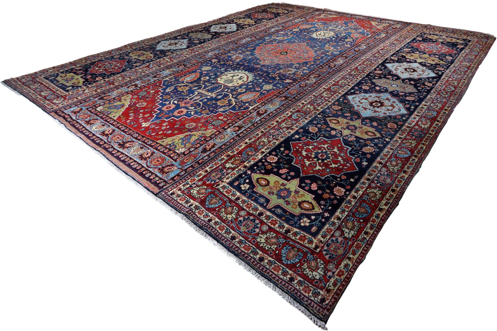 Tabriz — Hand-knotted, 351x410 cm, Multicolor, 100% Virgin Wool | View 6
