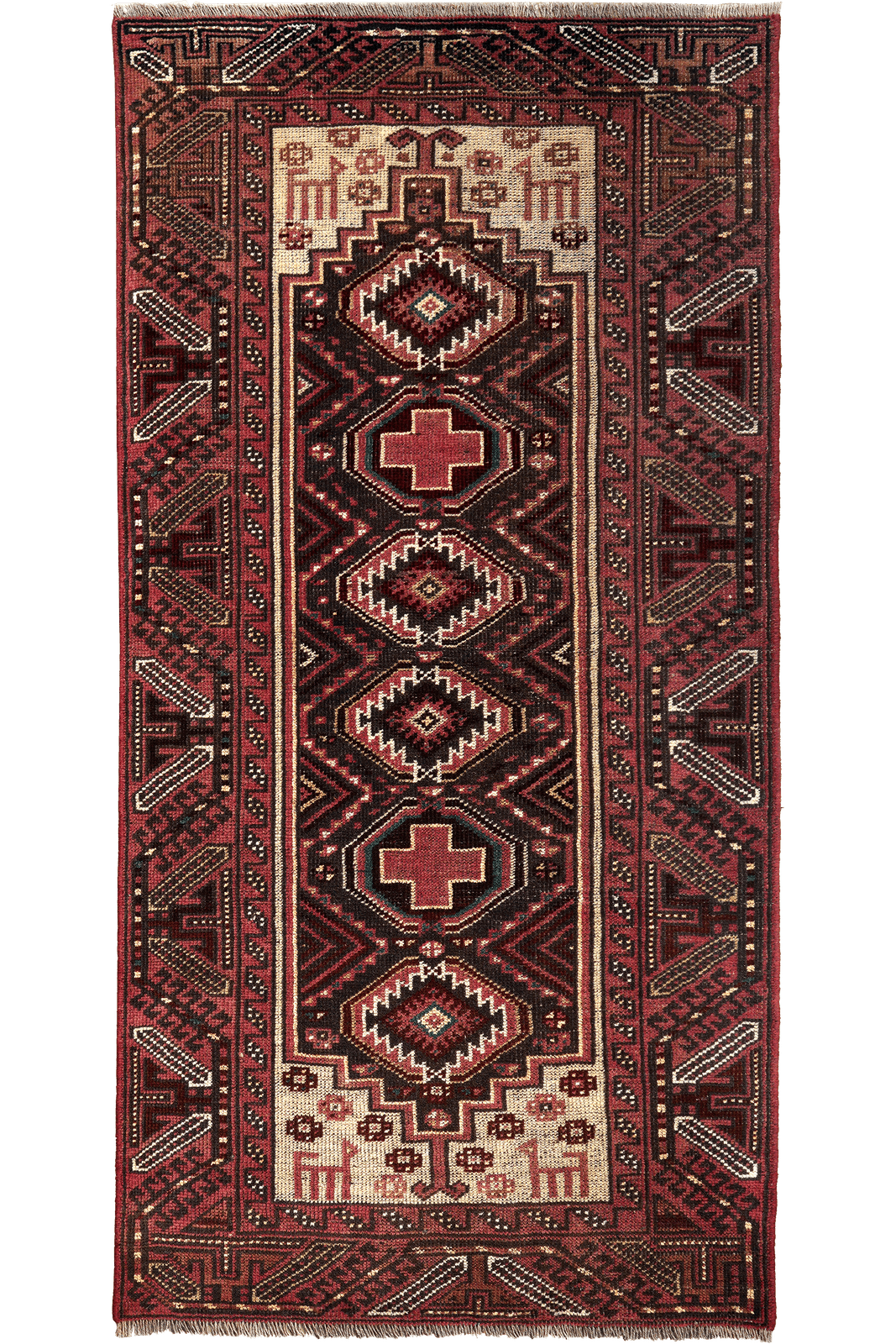 Heritage — Hand-knotted, 88x178 cm, Blue, 100% Virgin Wool | Main view