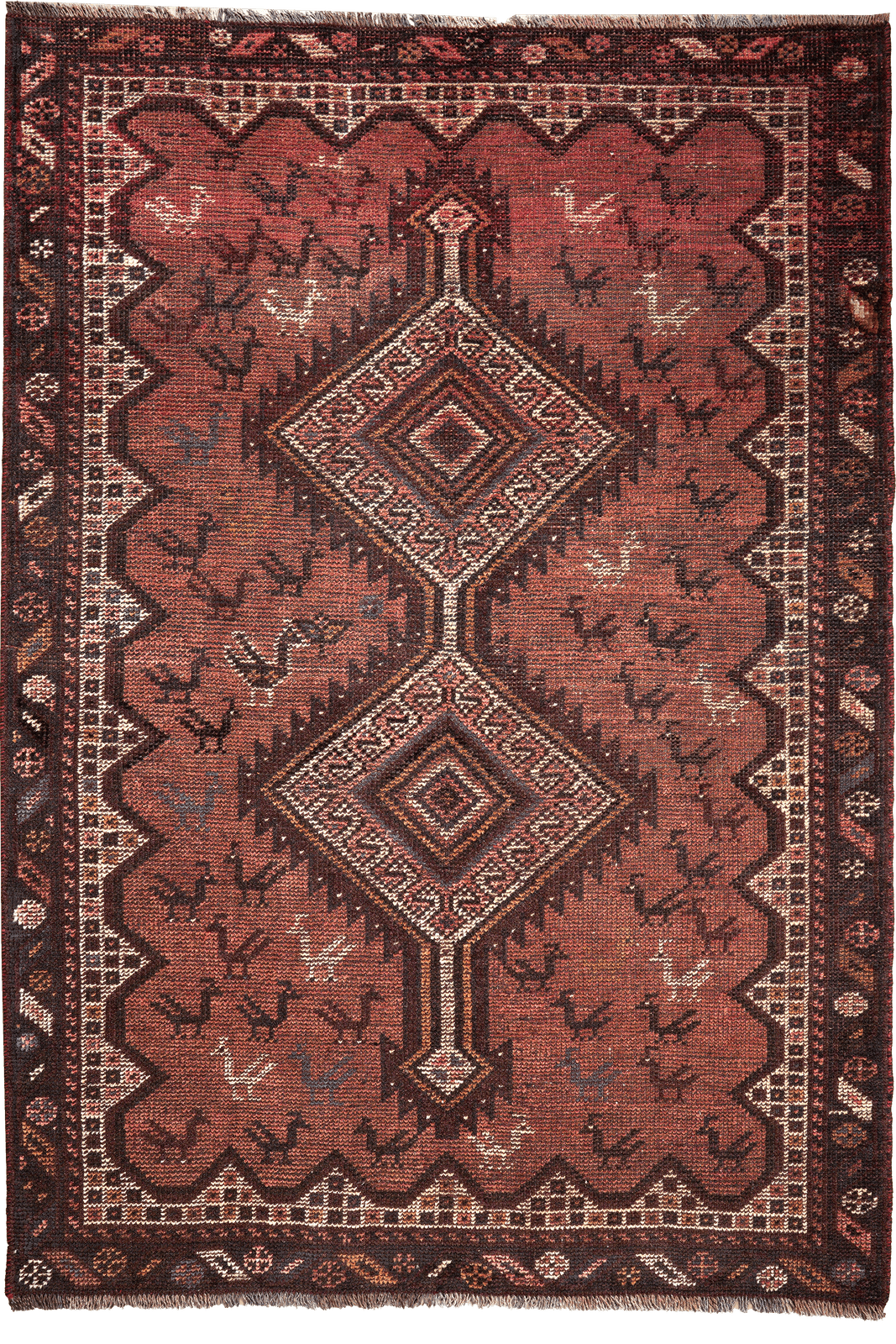 Heritage — Hand-knotted, 154x223 cm, Red, 100% Virgin Wool | Main view