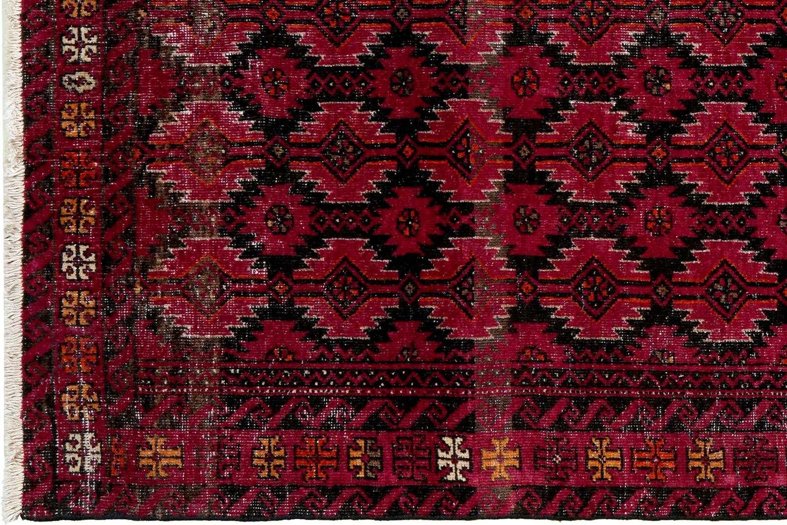 Heritage — Hand-knotted, 101x197 cm, Red, 100% Virgin Wool | View 3