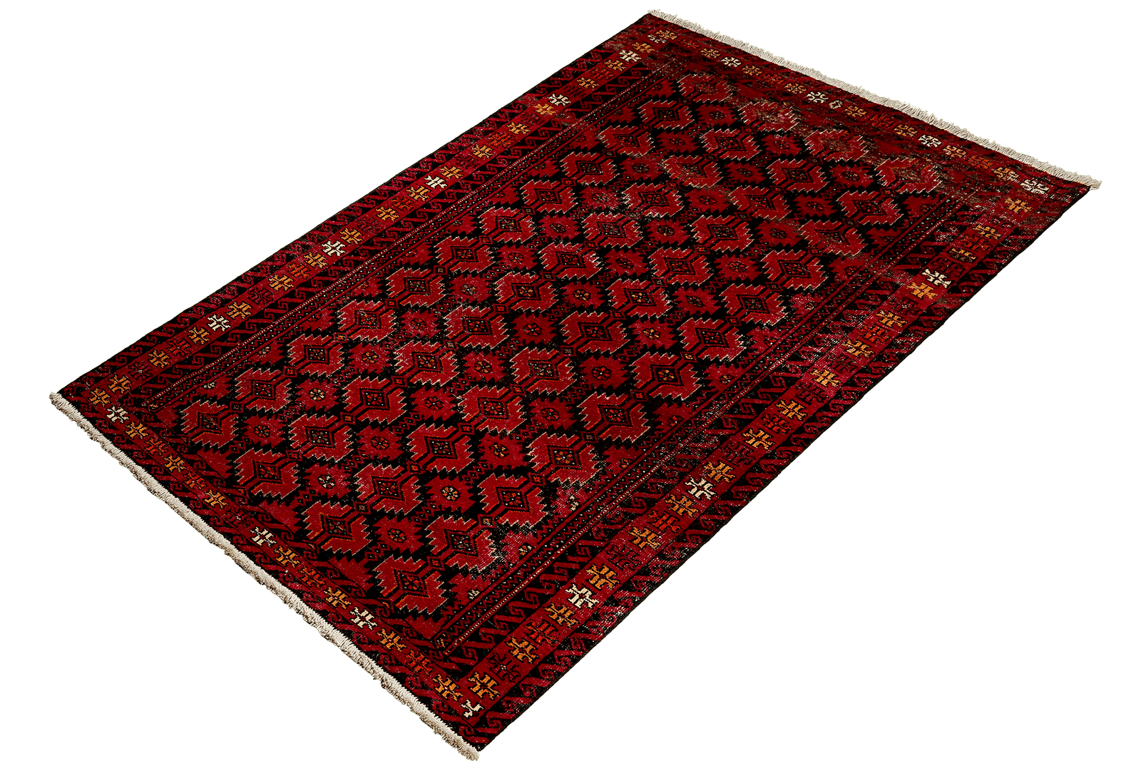 Heritage — Hand-knotted, 101x197 cm, Red, 100% Virgin Wool | View 5