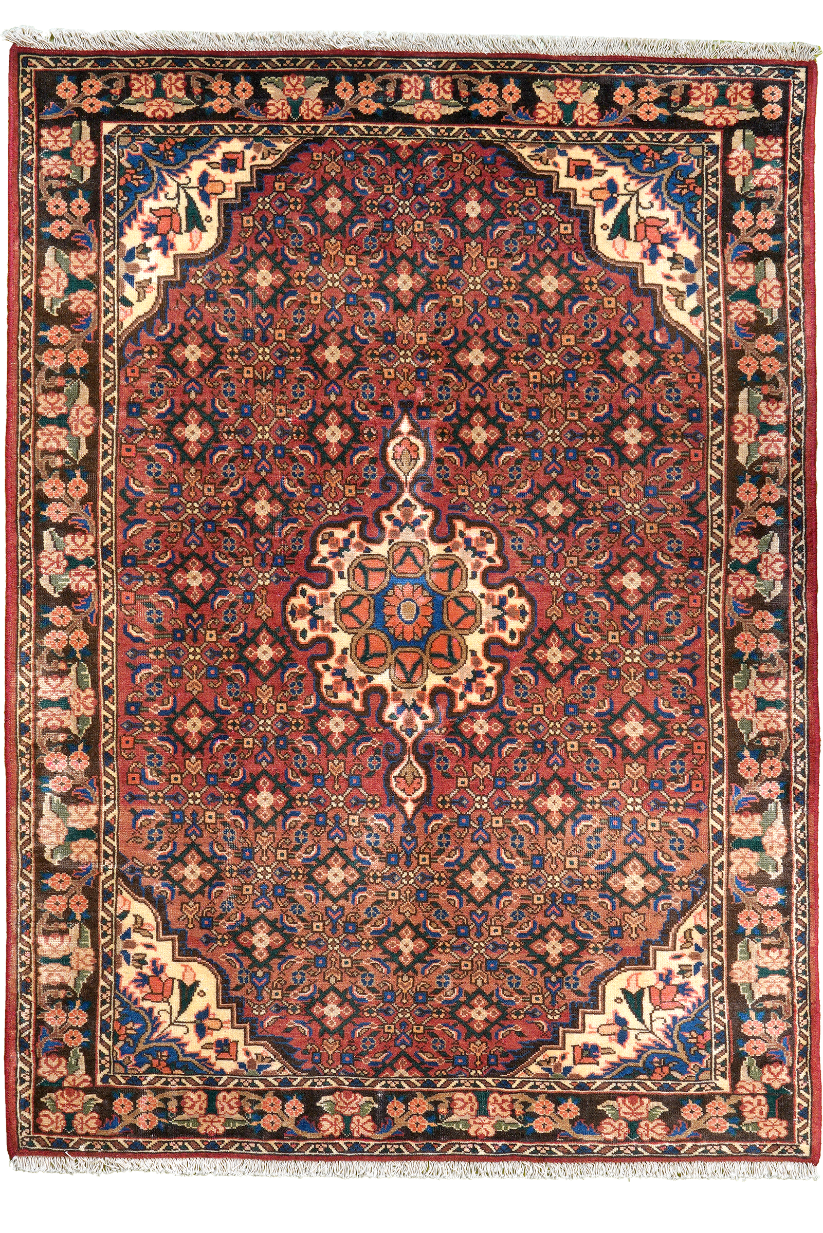 Heritage — Hand-knotted, 104x147 cm, Red, 100% Virgin Wool | Main view