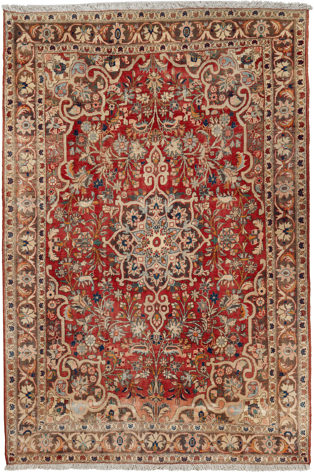 Heritage — Hand-knotted, 108x160 cm, Red, 100% Virgin Wool | Main view