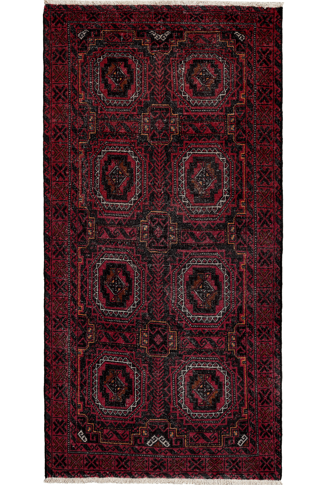 Heritage — Hand-knotted, 94x193 cm, Black, 100% Virgin Wool | Main view