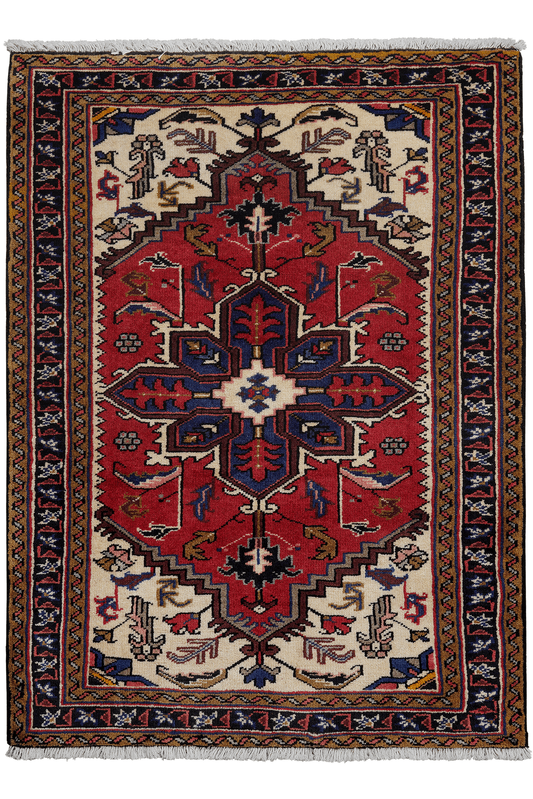 Mehrewan — Hand-knotted, 97x145 cm, Red, 100% Virgin Wool | Main view