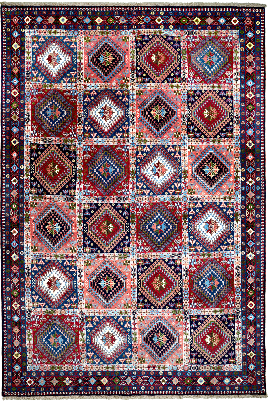Yalameh — Hand-knotted, 199x297 cm, Multicolor, 100% Virgin Wool | Main view