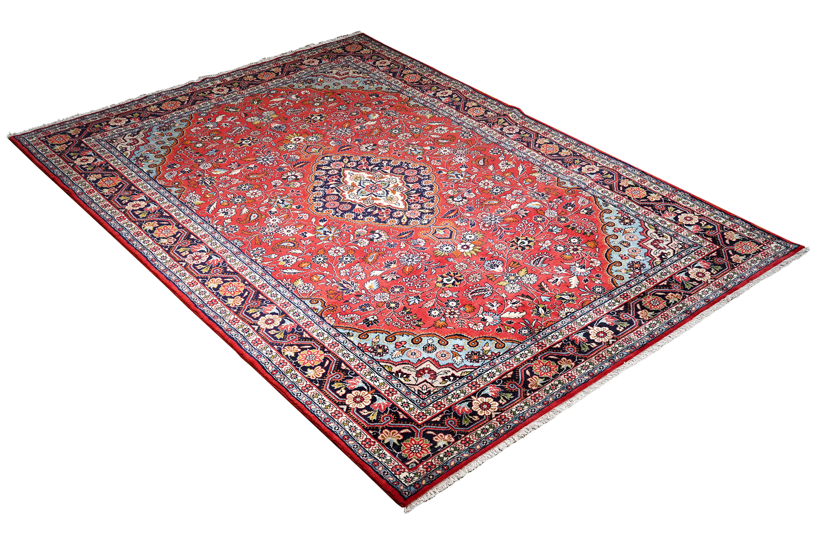 Mehreban — Hand-knotted, 208x310 cm, Red, 100% Virgin Wool | View 4