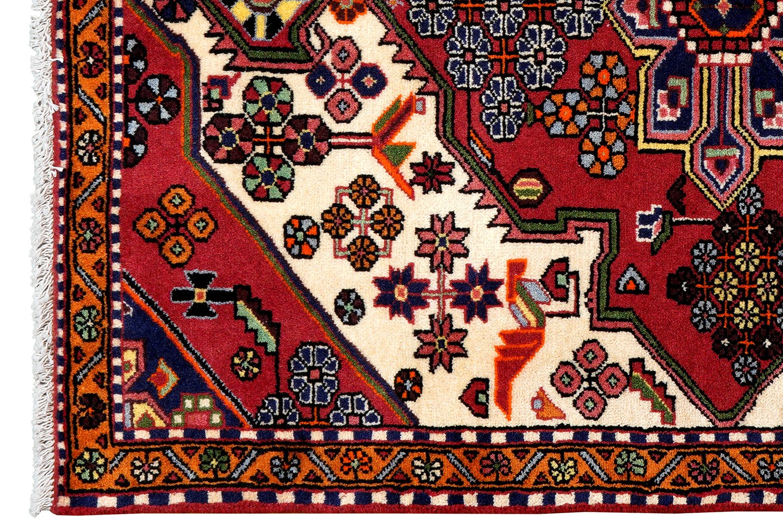Saveh — Hand-knotted, 103x144 cm, Multicolor, 100% Virgin Wool | View 3