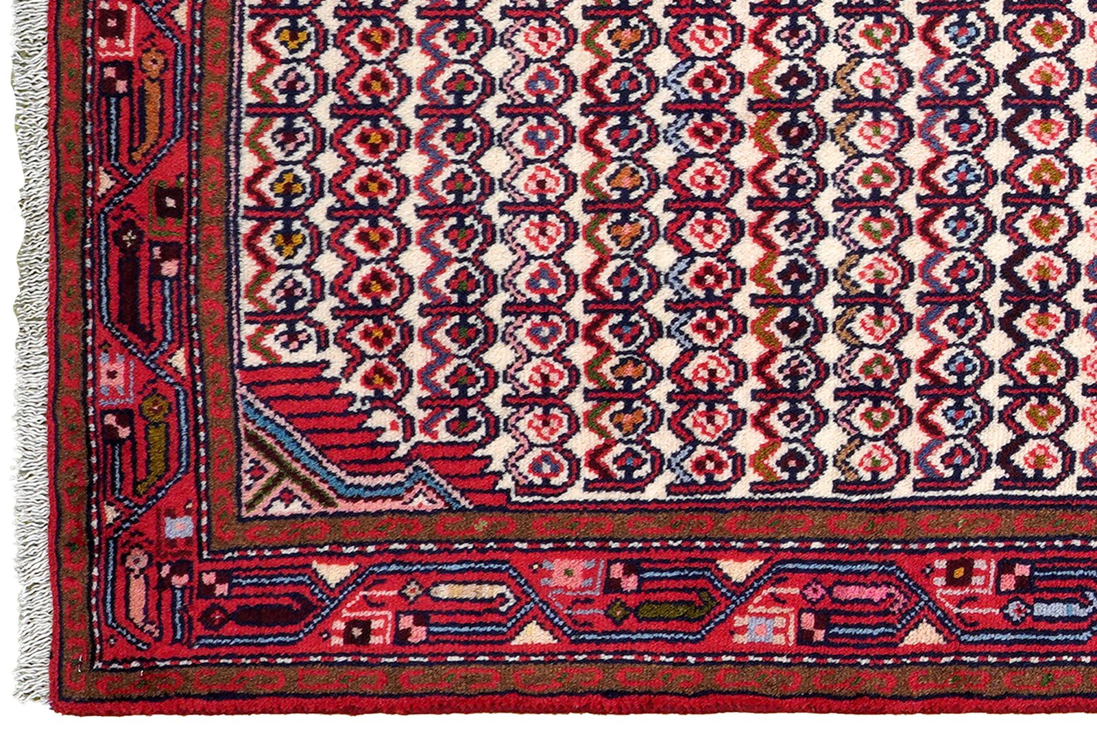 Assadabad — Hand-knotted, 76x210 cm, Beige, 100% Virgin Wool | View 3