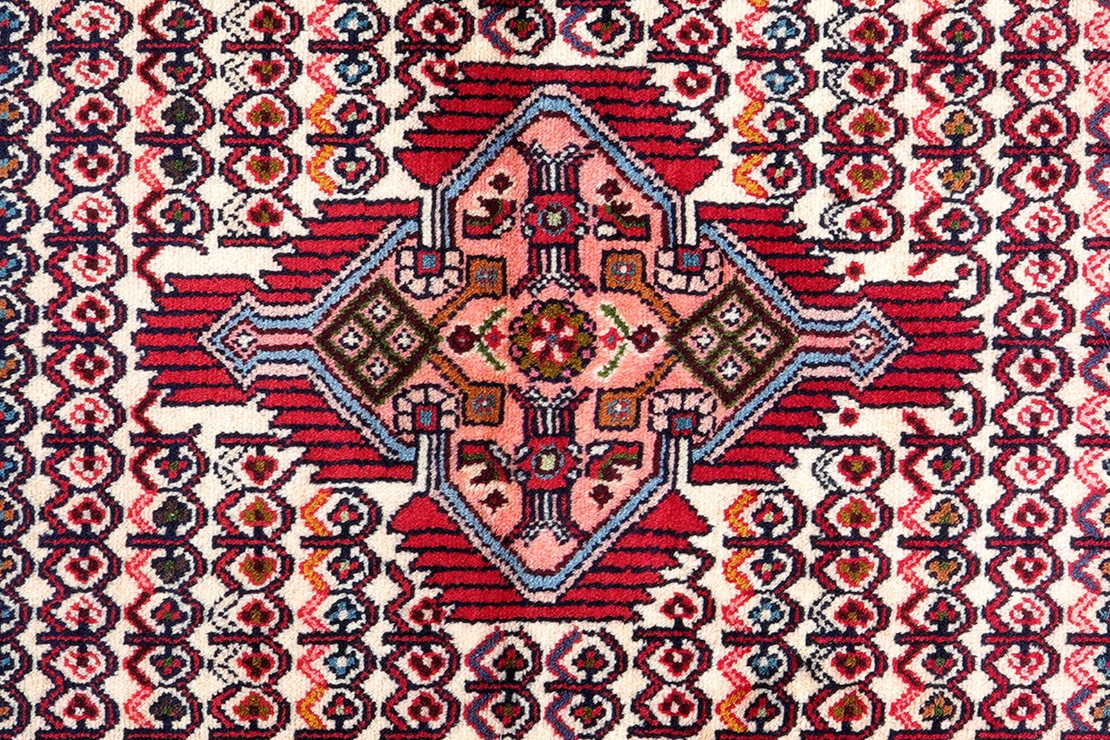 Assadabad — Hand-knotted, 76x210 cm, Beige, 100% Virgin Wool | View 6