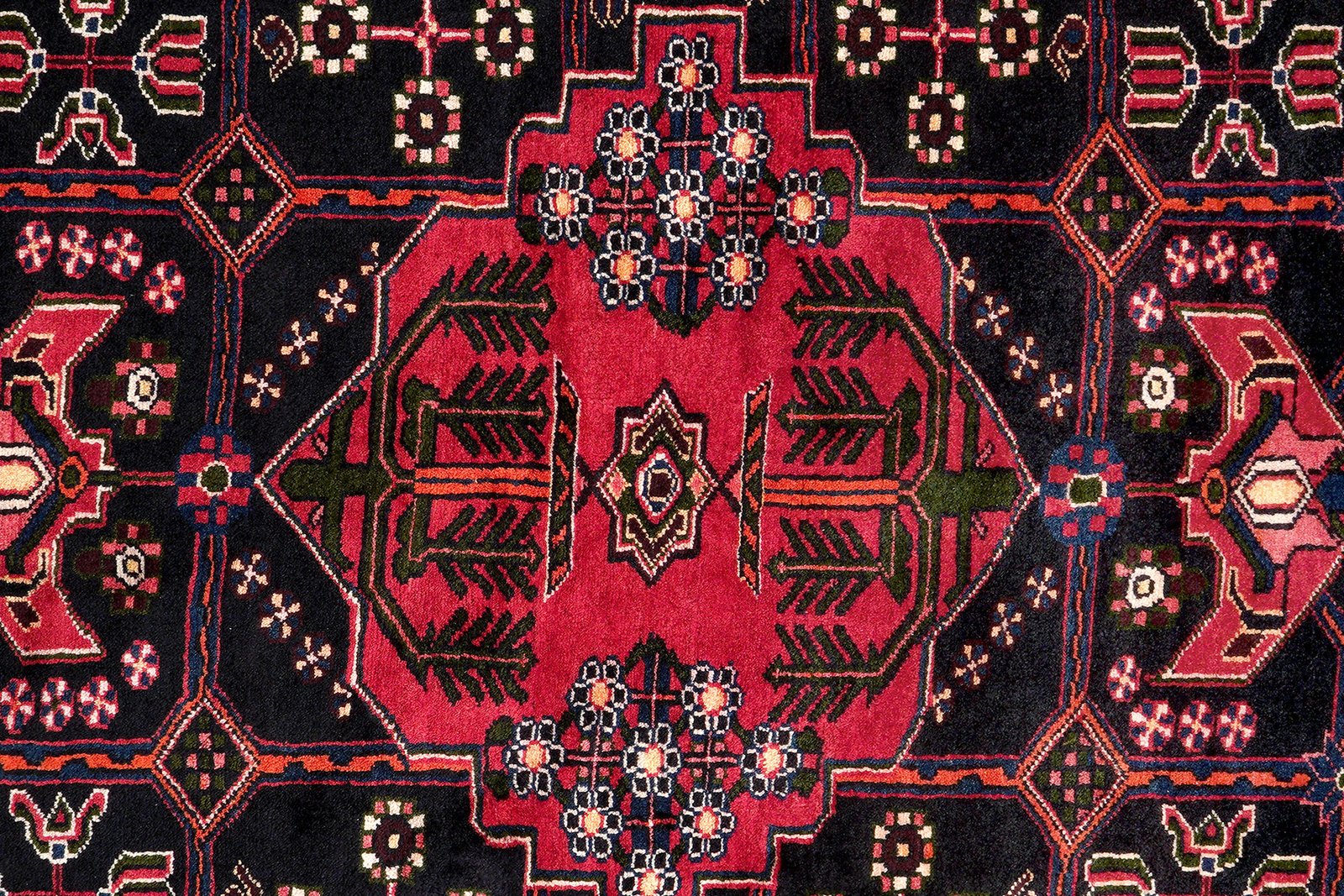 Shahsavan — Hand-knotted, 154x227 cm, Black, 100% Virgin Wool | View 6