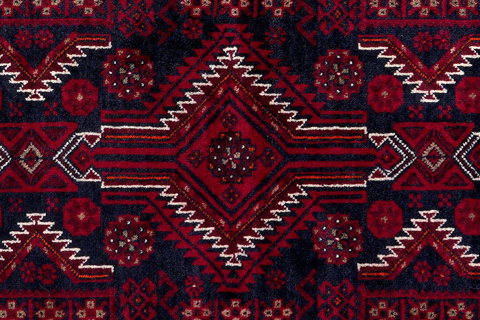 Belutch — Hand-knotted, 113x224 cm, Blue, 100% Virgin Wool | View 6