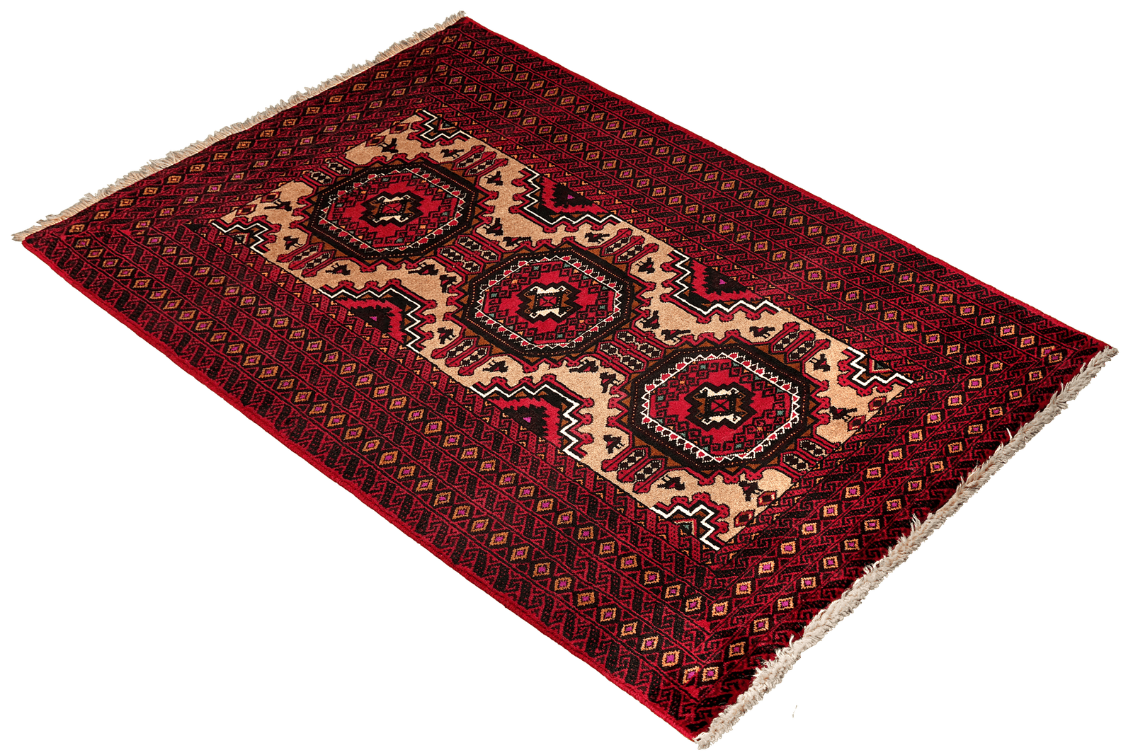 Belutch — Hand-knotted, 93x181 cm, Brown, 100% Virgin Wool | View 4